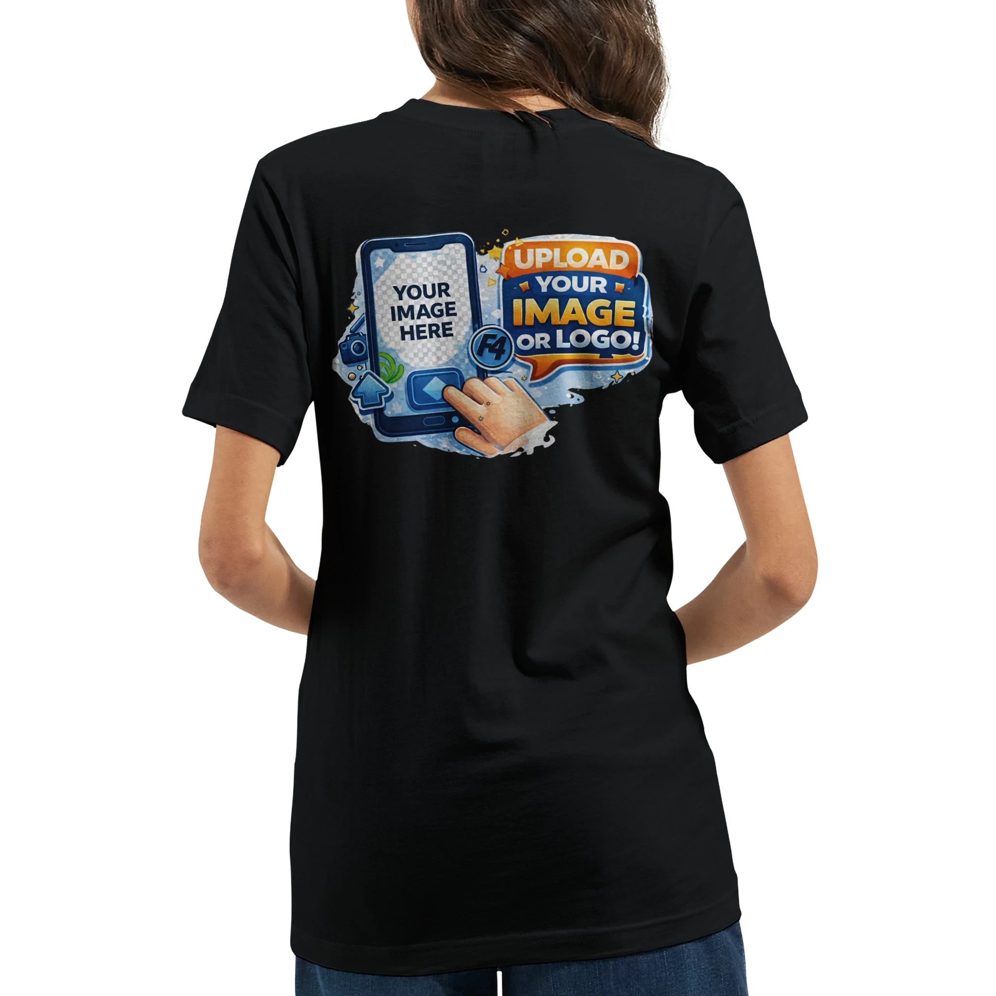 Custom Logo T-Shirt – Front & Back Print