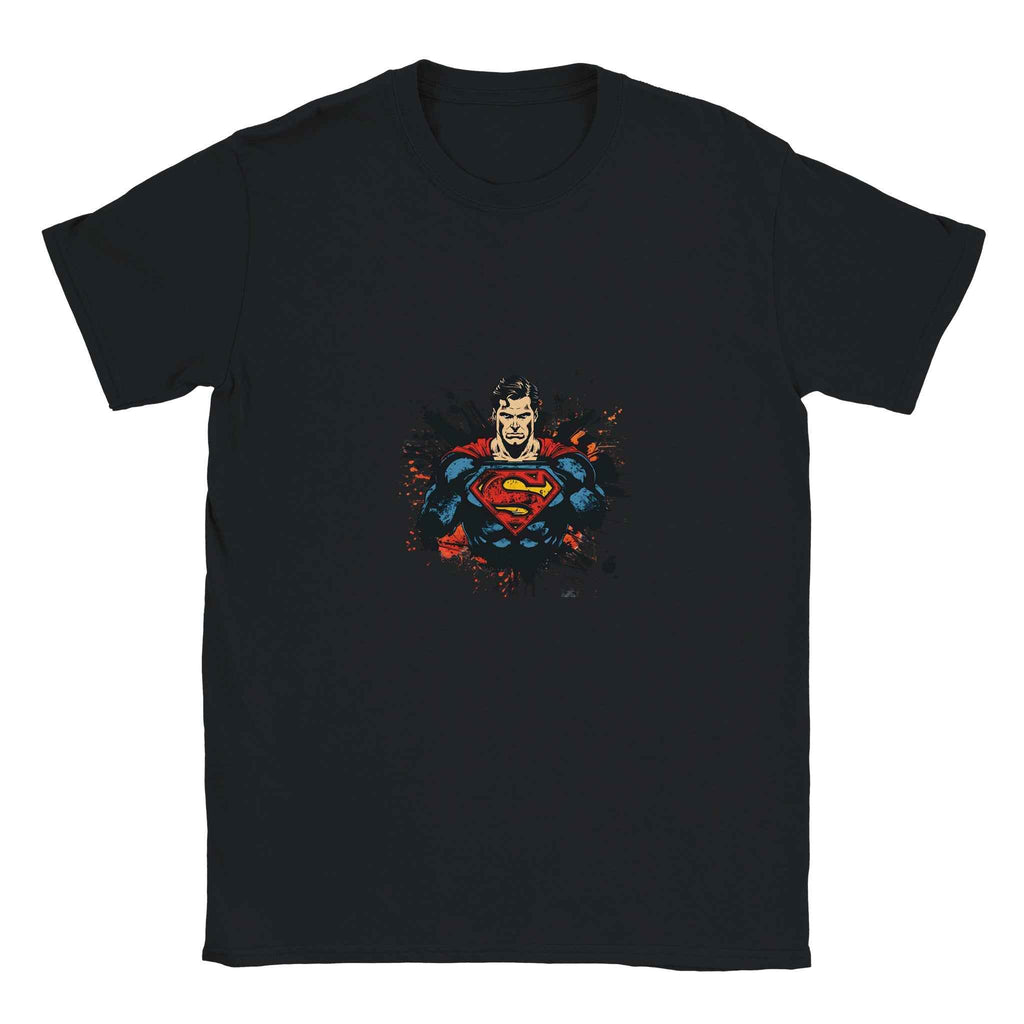 Abstract Superman Crest T-Shirt – Heroic Comic-Inspired Graphic Tee for Men & Women