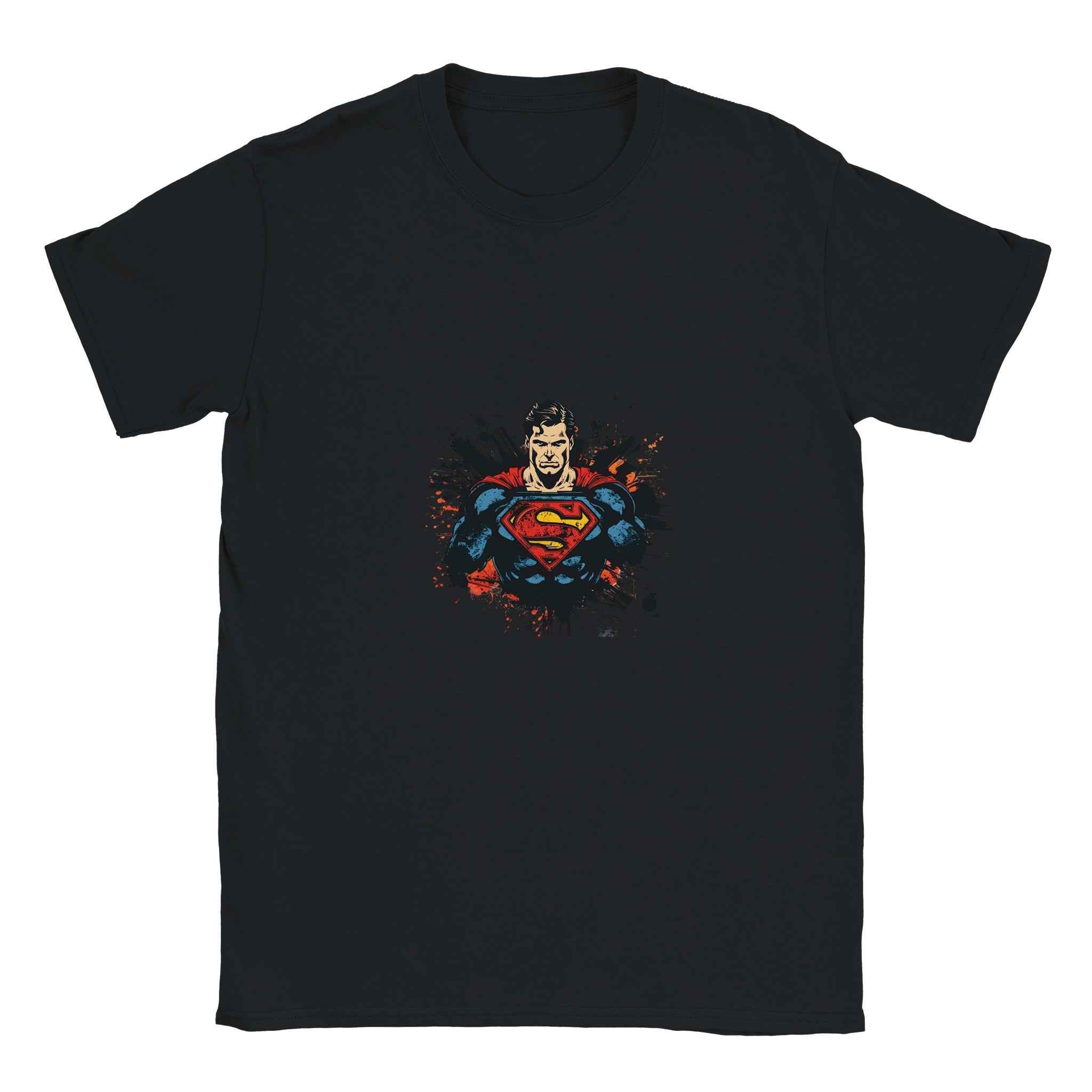 Abstract Superman Crest T-Shirt – Heroic Comic-Inspired Graphic Tee for Men & Women