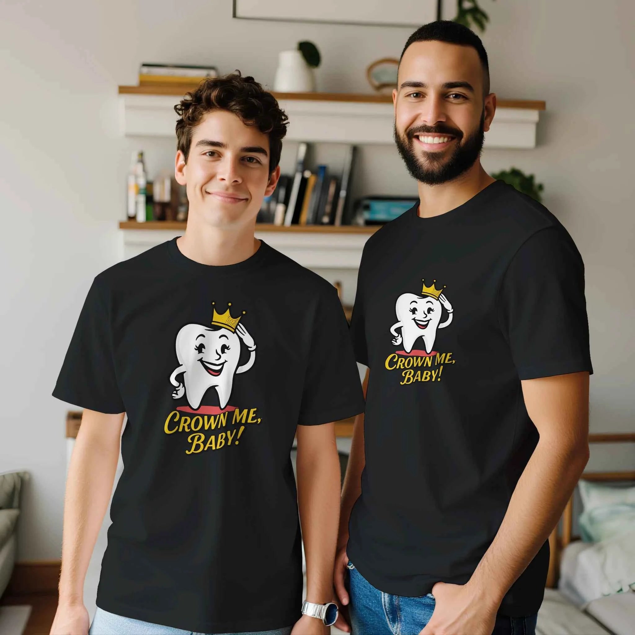 Crown Me Baby Retro Tooth T-Shirt