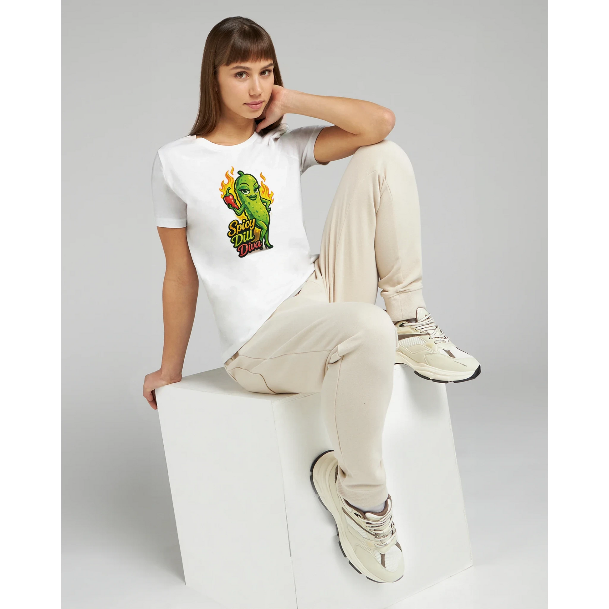 Women’s Spicy Dill Diva Pickle T-Shirt