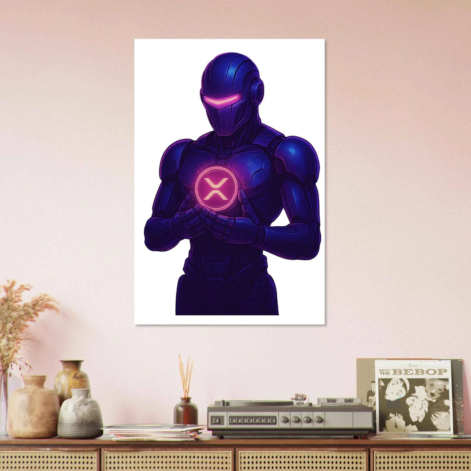 Crypto Robot XRP Fine Art Poster