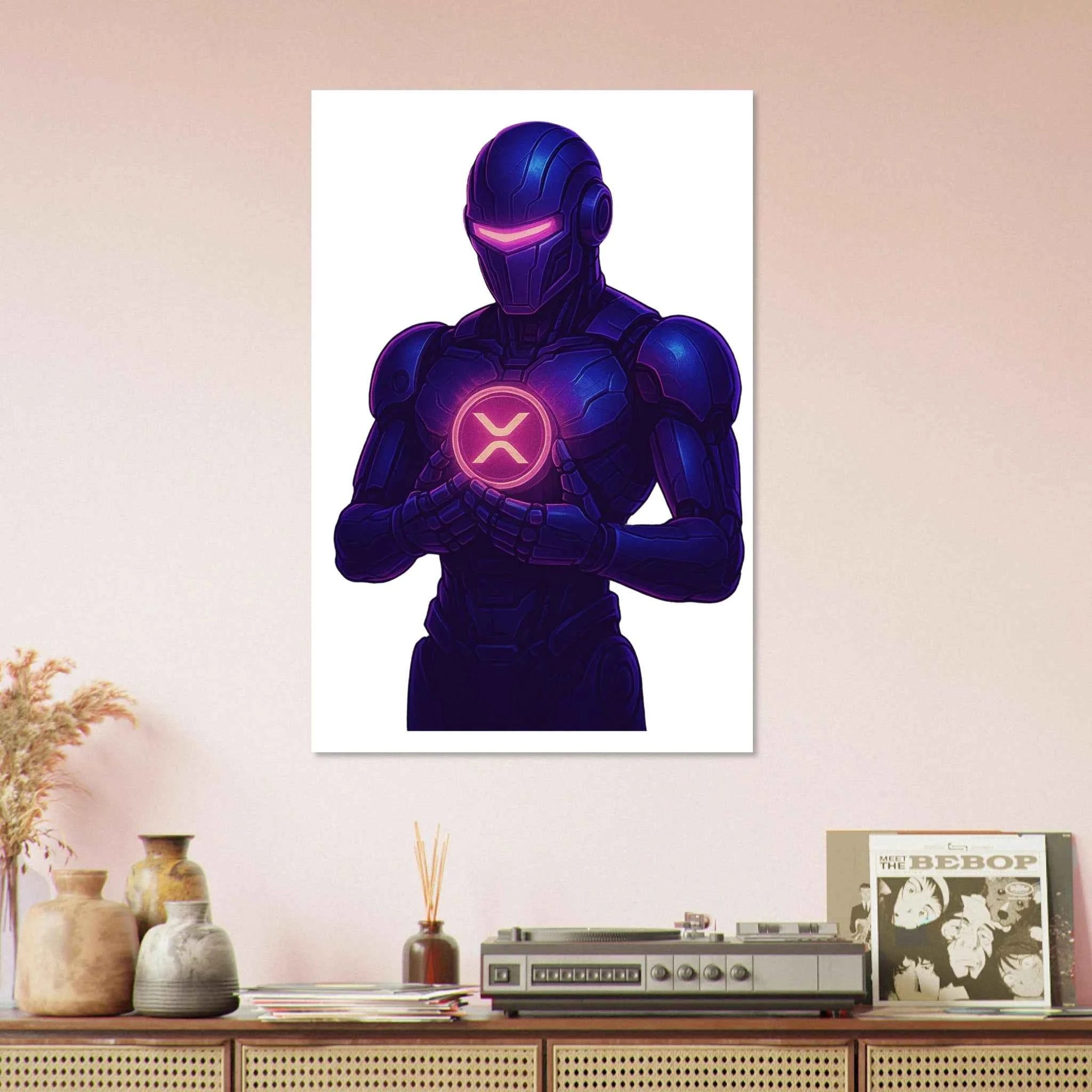 Crypto Robot XRP Fine Art Poster