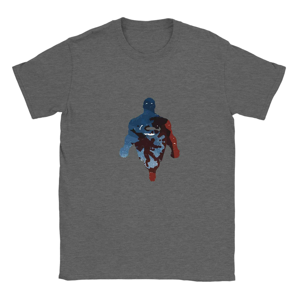 Abstract Superman Silhouette T-Shirt – Heroic Comic-Inspired Graphic Tee in Multiple Colors