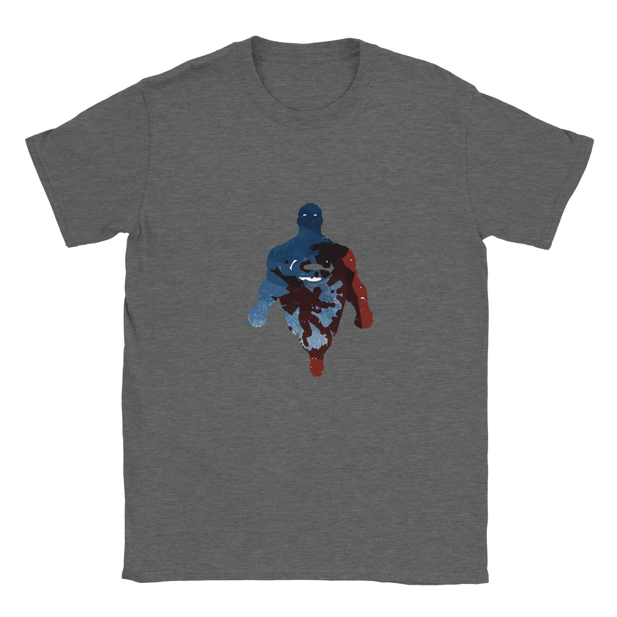 Abstract Superman Silhouette T-Shirt – Heroic Comic-Inspired Graphic Tee in Multiple Colors