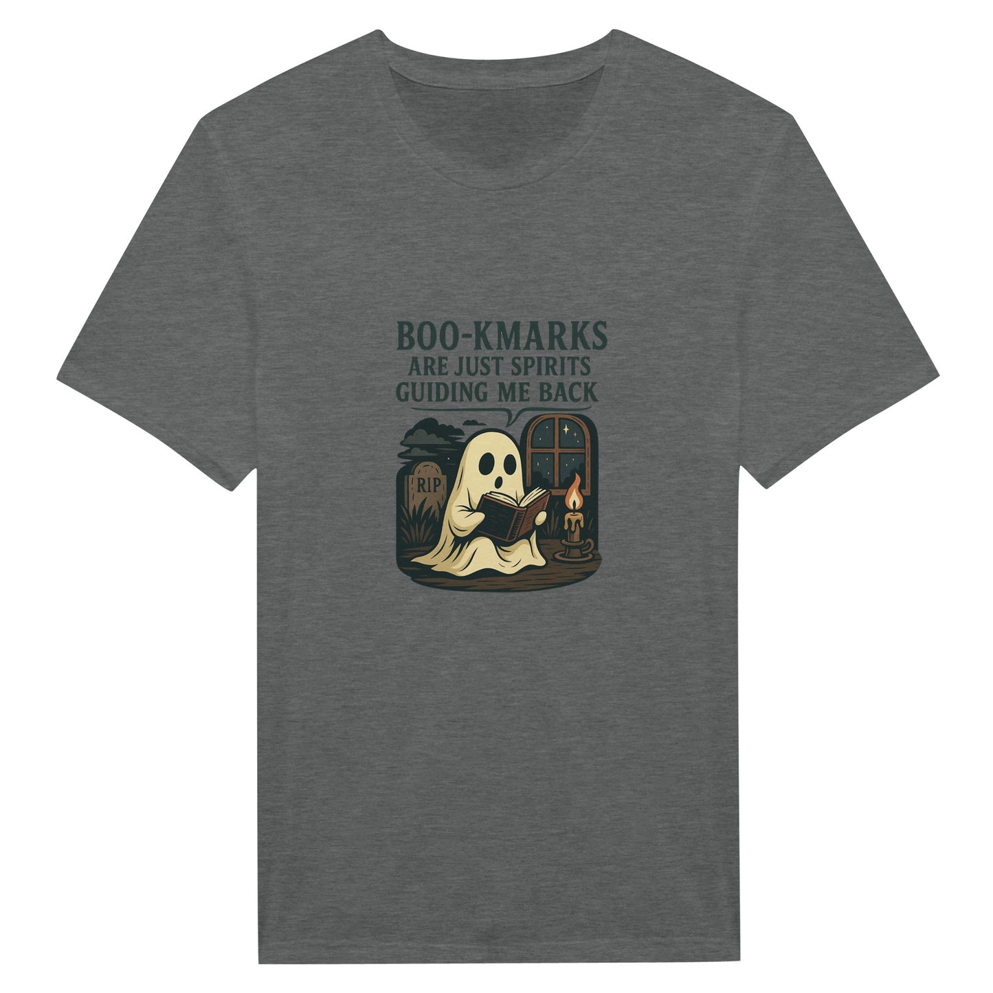 Boo-Kmarks T-Shirt – Spooky Book Lover Halloween Tee - F4 Custom Prints