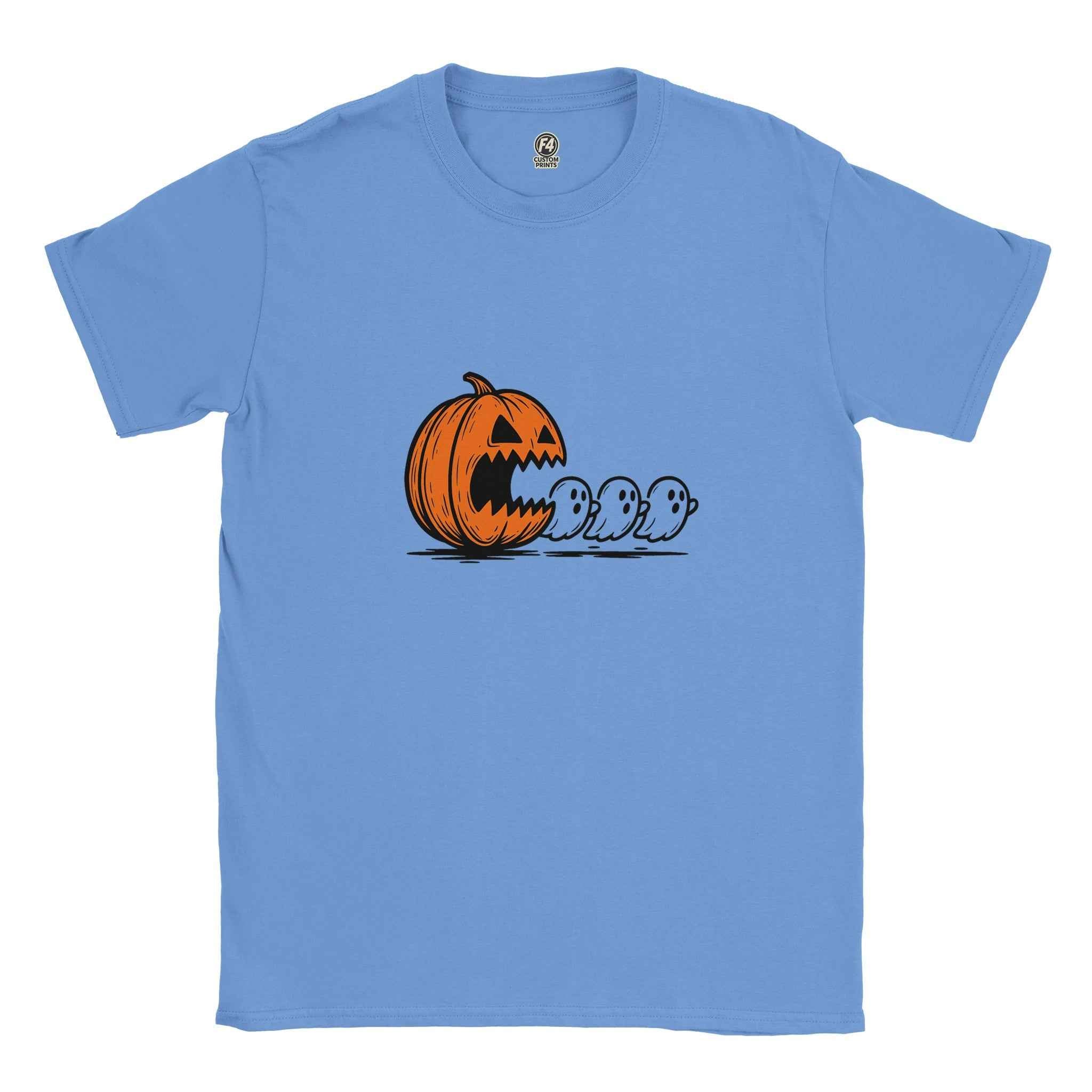 Chomped by the Pumpkin – Funny Halloween Ghost Chase T-Shirt