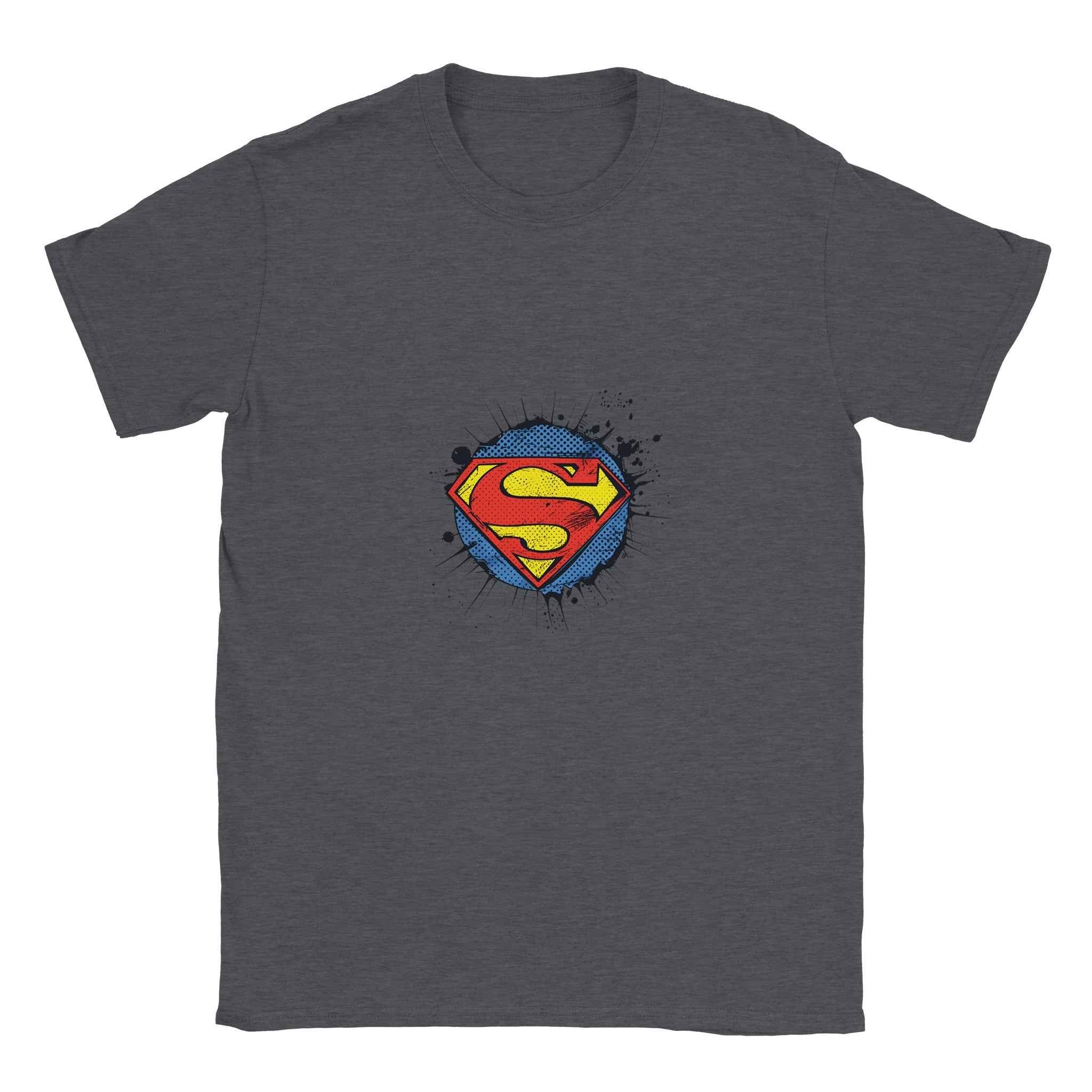 Superman Distressed Logo T-Shirt – Heroic Comic-Inspired Graphic Tee in Multiple Colors