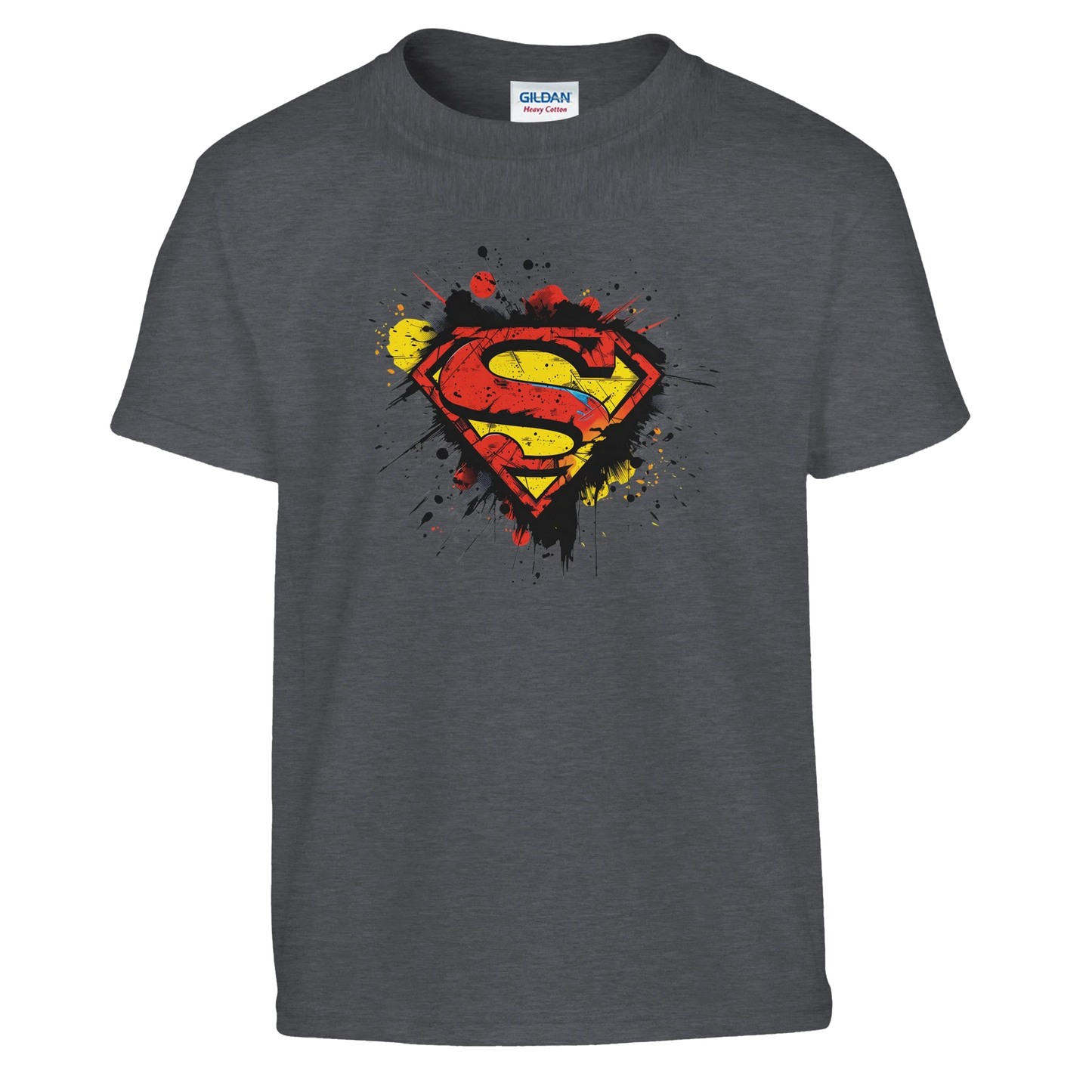 Kids Superman Splatter Shield T-Shirt