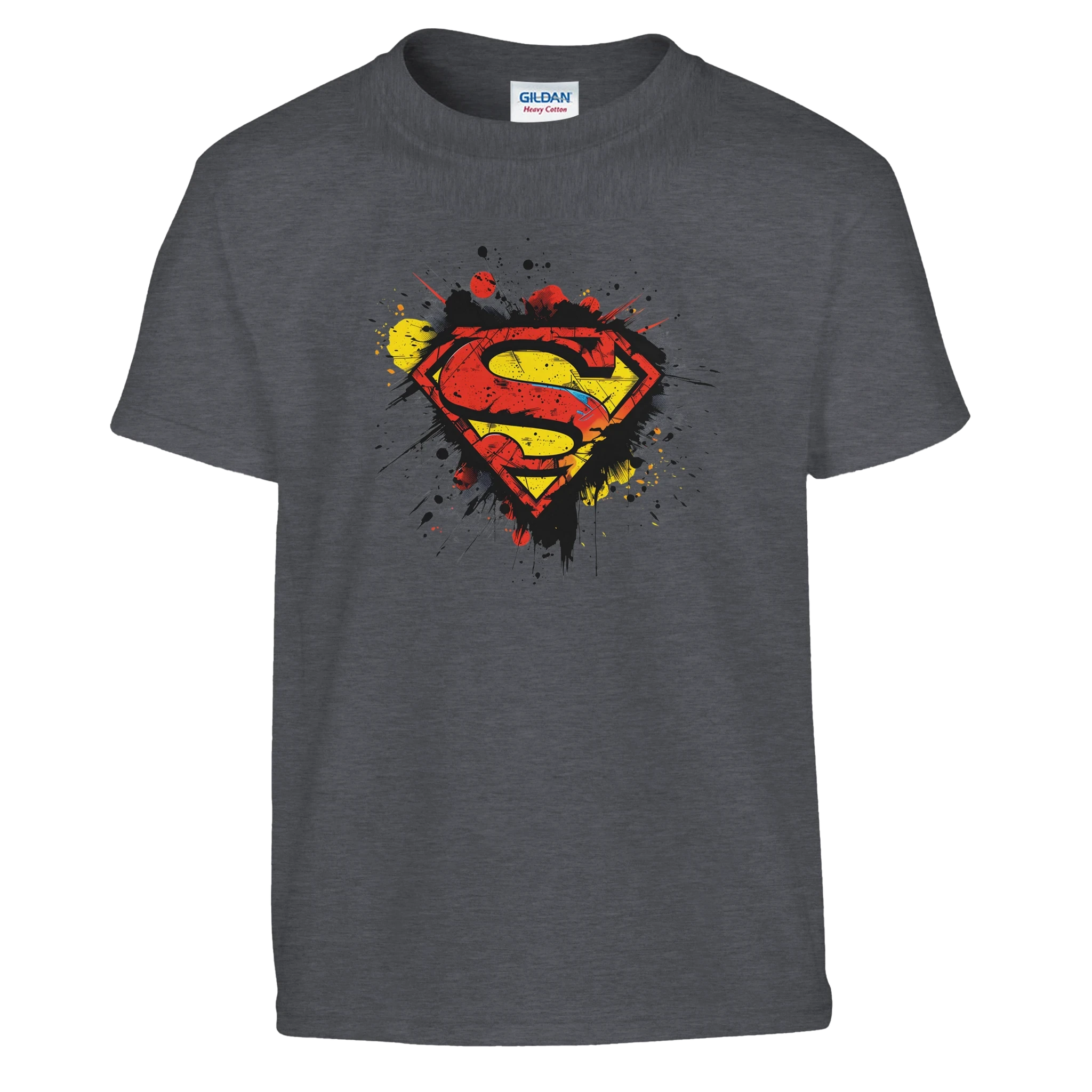 Kids Superman Splatter Shield T-Shirt