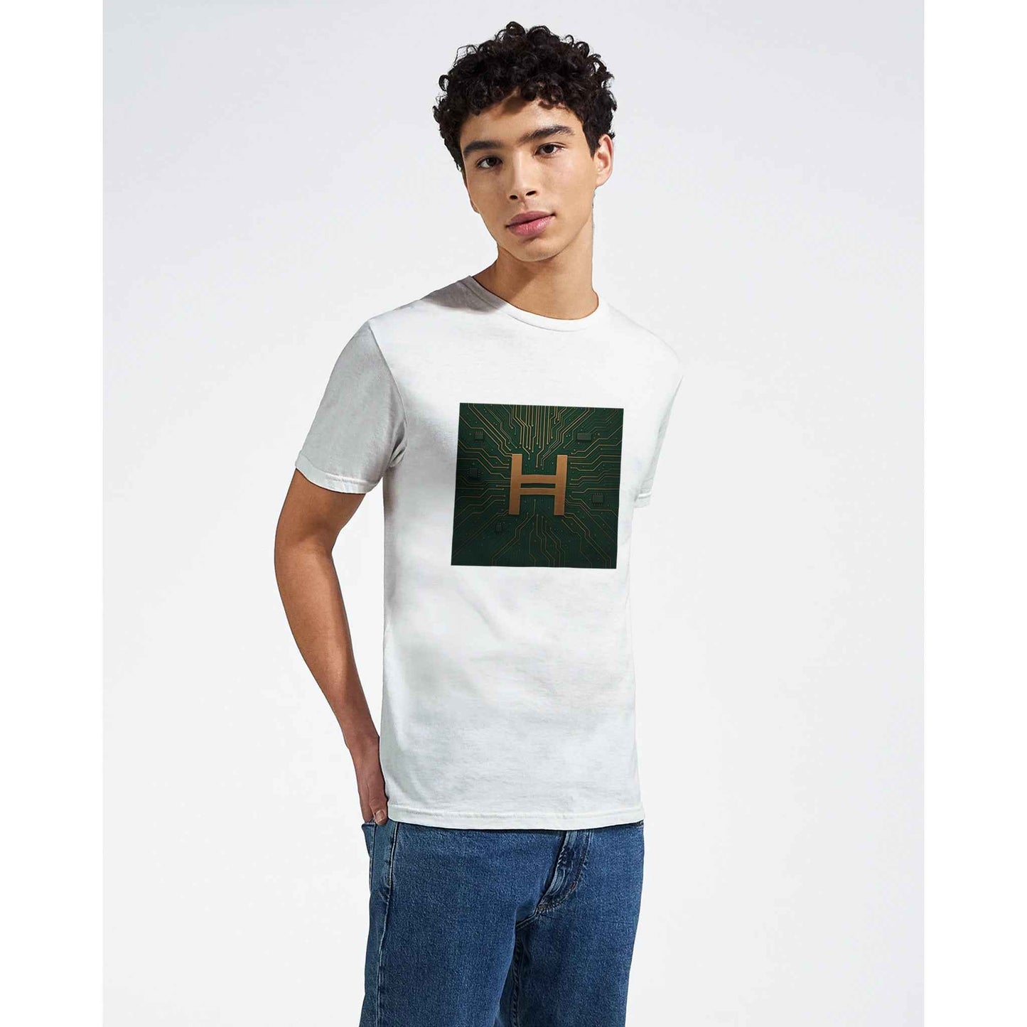 Hedera Hashgraph T-Shirt – Circuitry Style Tee for Crypto Enthusiasts