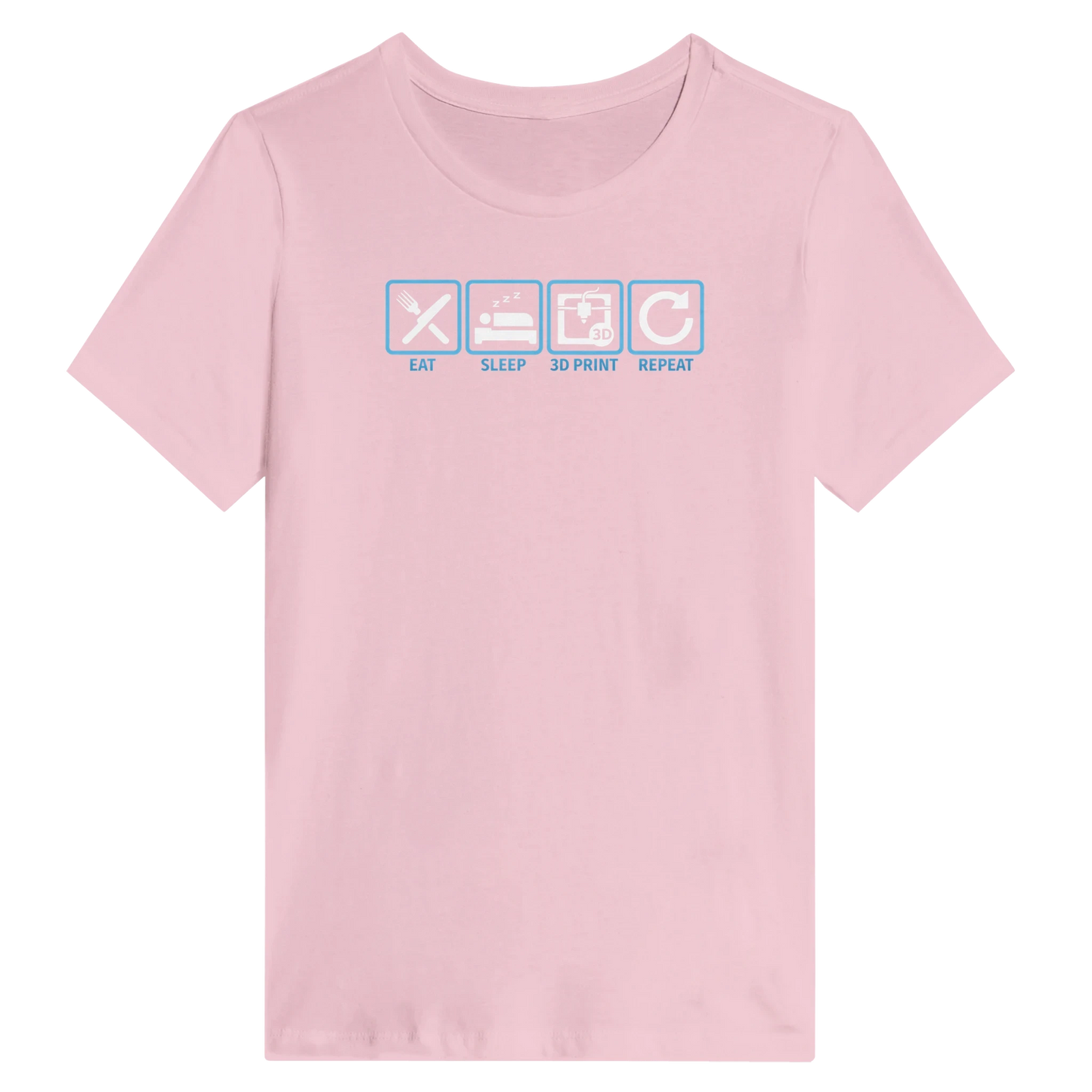 Women’s Eat Sleep 3D Print Repeat T-Shirt