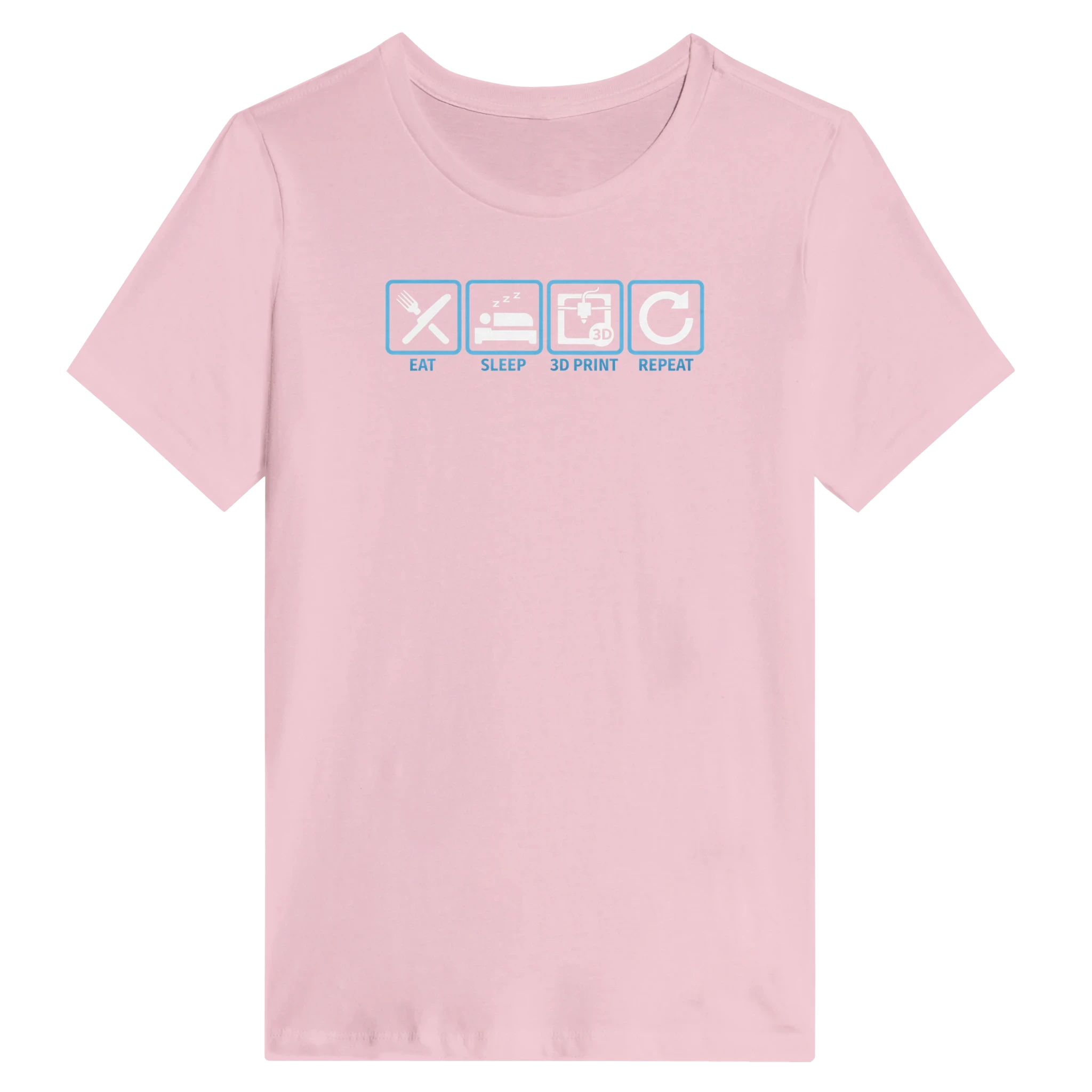 Women’s Eat Sleep 3D Print Repeat T-Shirt
