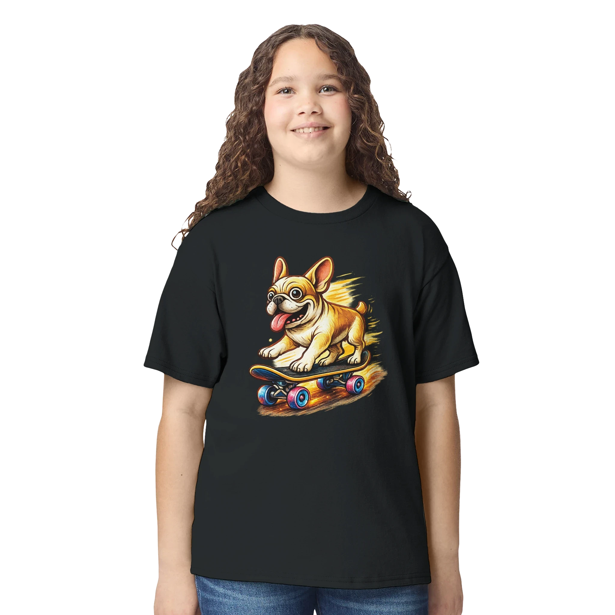 Kids Skater Frenchie T-Shirt