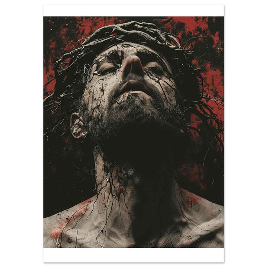 “The Passion” Poster – Dramatic & Intense Religious Wall Art (Multiple Sizes Available)