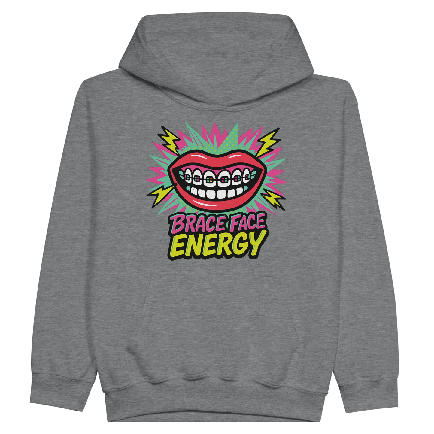 Kids Brace Face Energy Hoodie