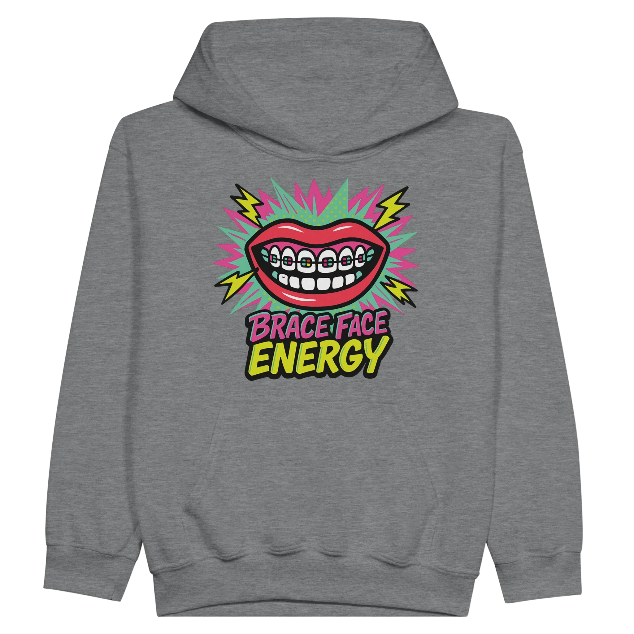 Kids Brace Face Energy Hoodie