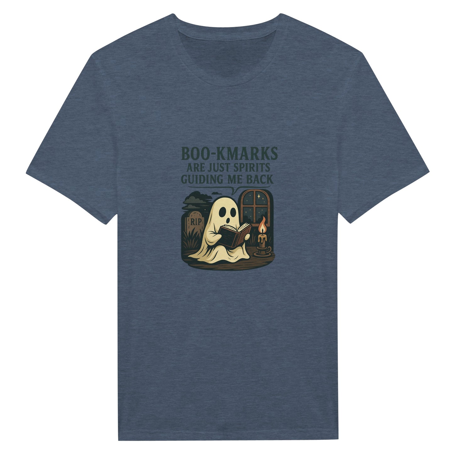 Boo-Kmarks T-Shirt – Spooky Book Lover Halloween Tee - F4 Custom Prints