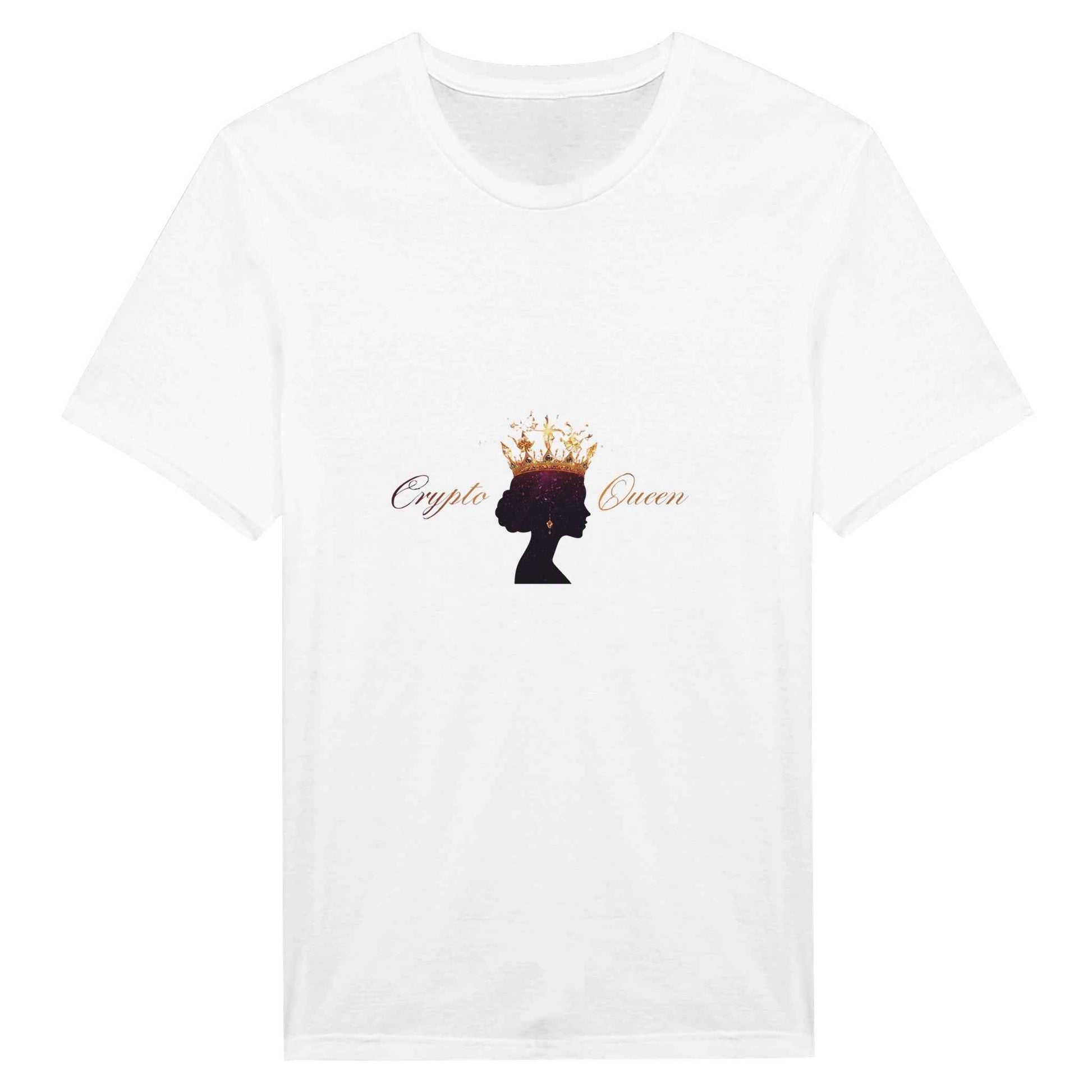 Crypto Queen T-Shirt – Majestic Galaxy Crown Graphic Tee for Her