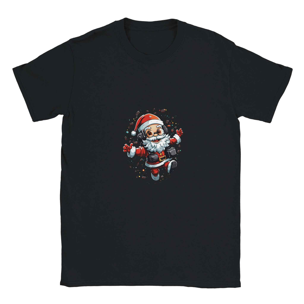 Gamer Santa Christmas T-Shirt – Festive Holiday Graphic Tee for Gamers & Tech Lovers