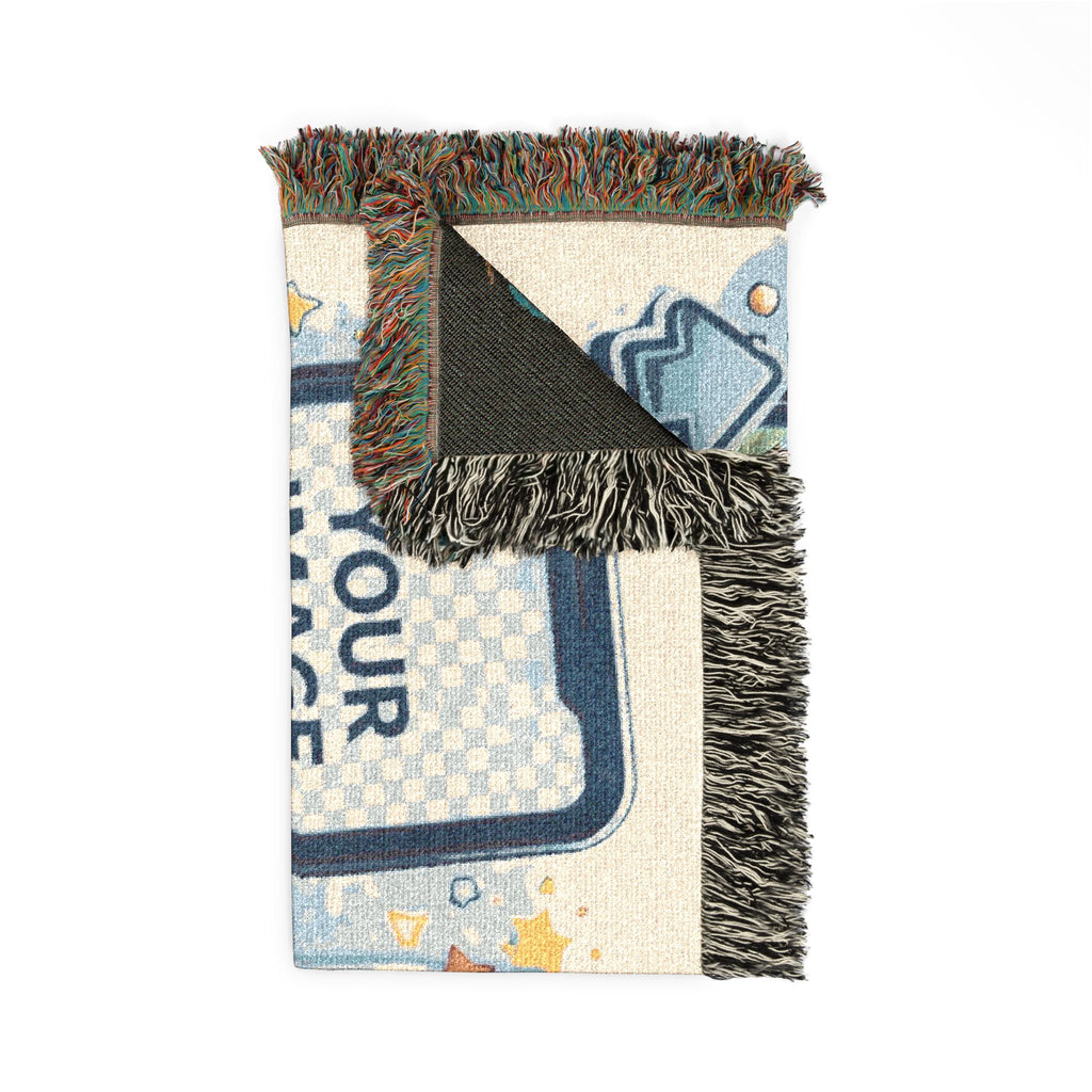 Custom Photo Woven Blanket – Personalized Logo & Image Throw