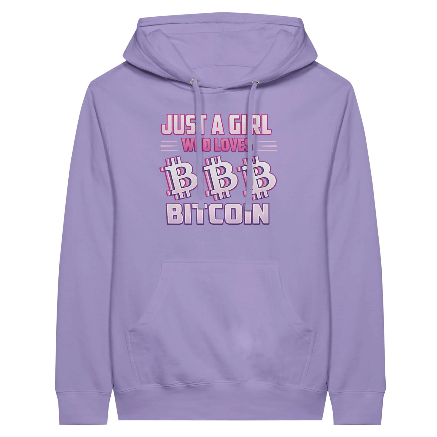 Bitcoin Hoodie – Just a Girl Who Loves Bitcoin Retro Design