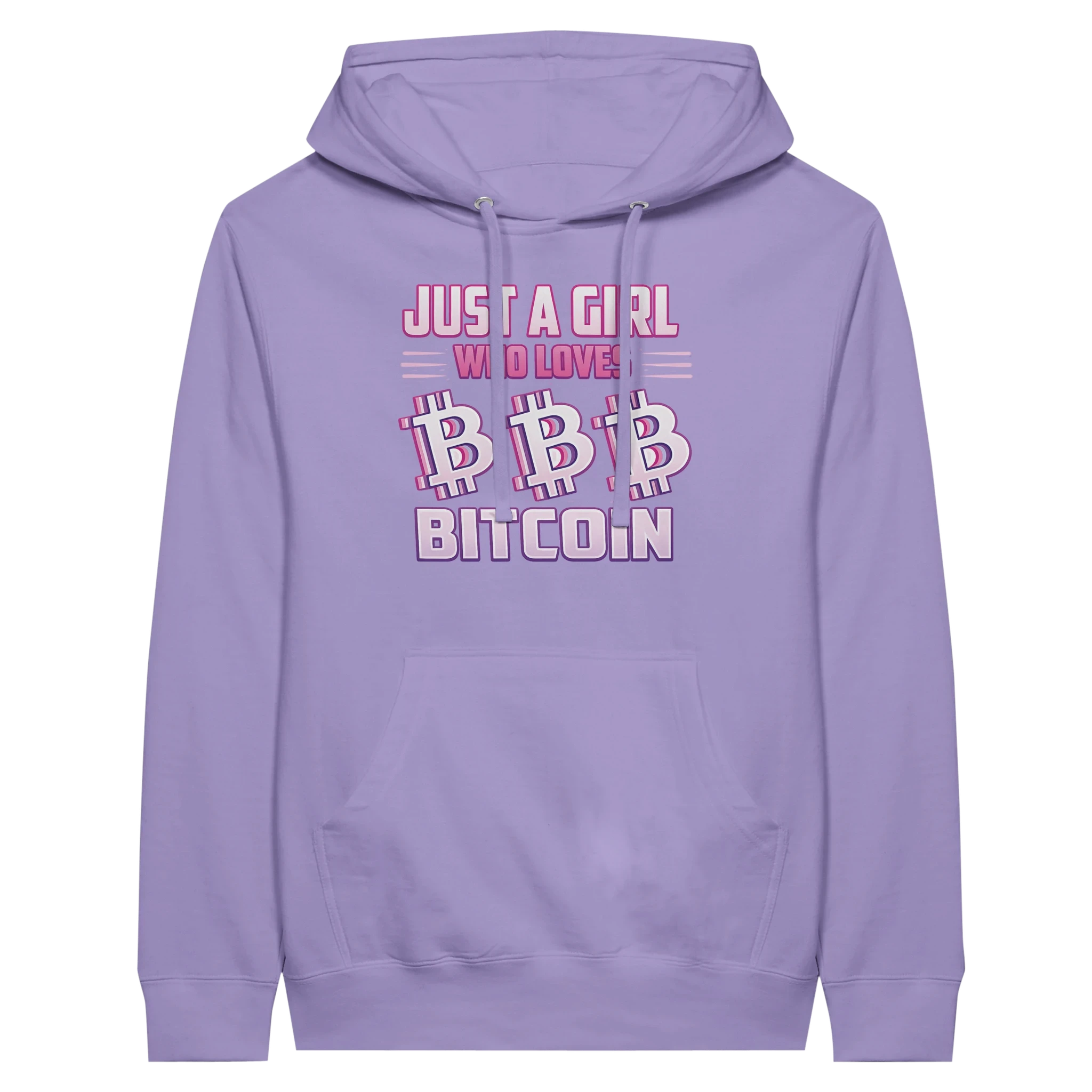 Bitcoin Hoodie – Just a Girl Who Loves Bitcoin Retro Design