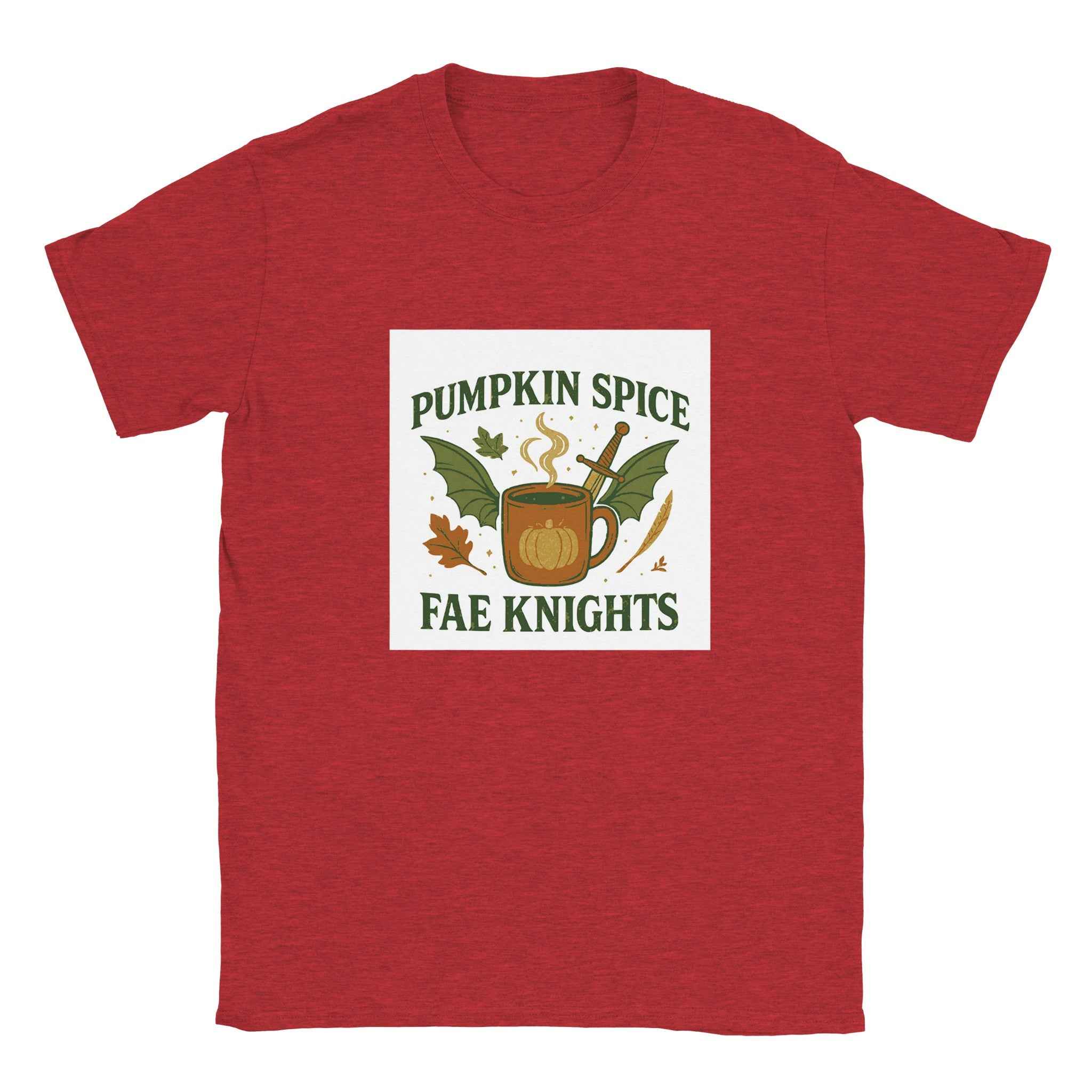 Pumpkin Spice Fae Knights T-Shirt – Fantasy Fall Bookish Tee