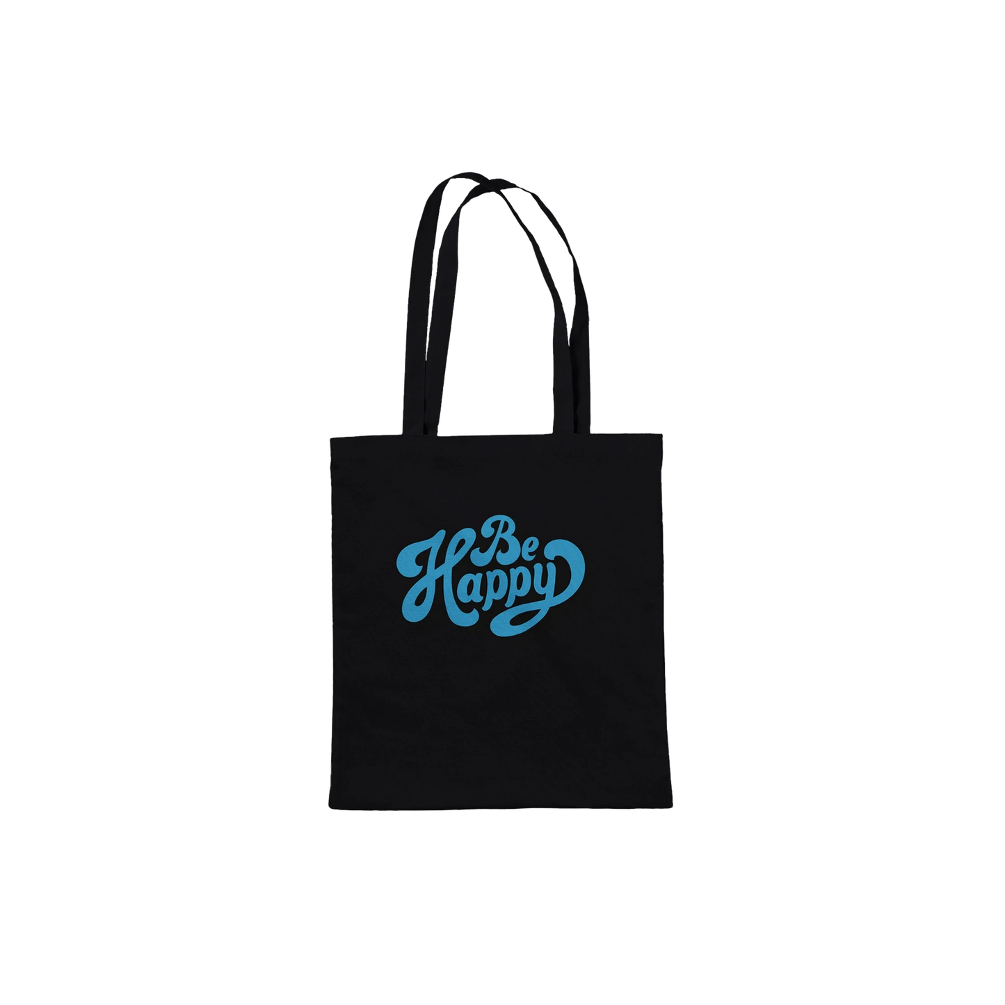 Be Happy Script Tote Bag