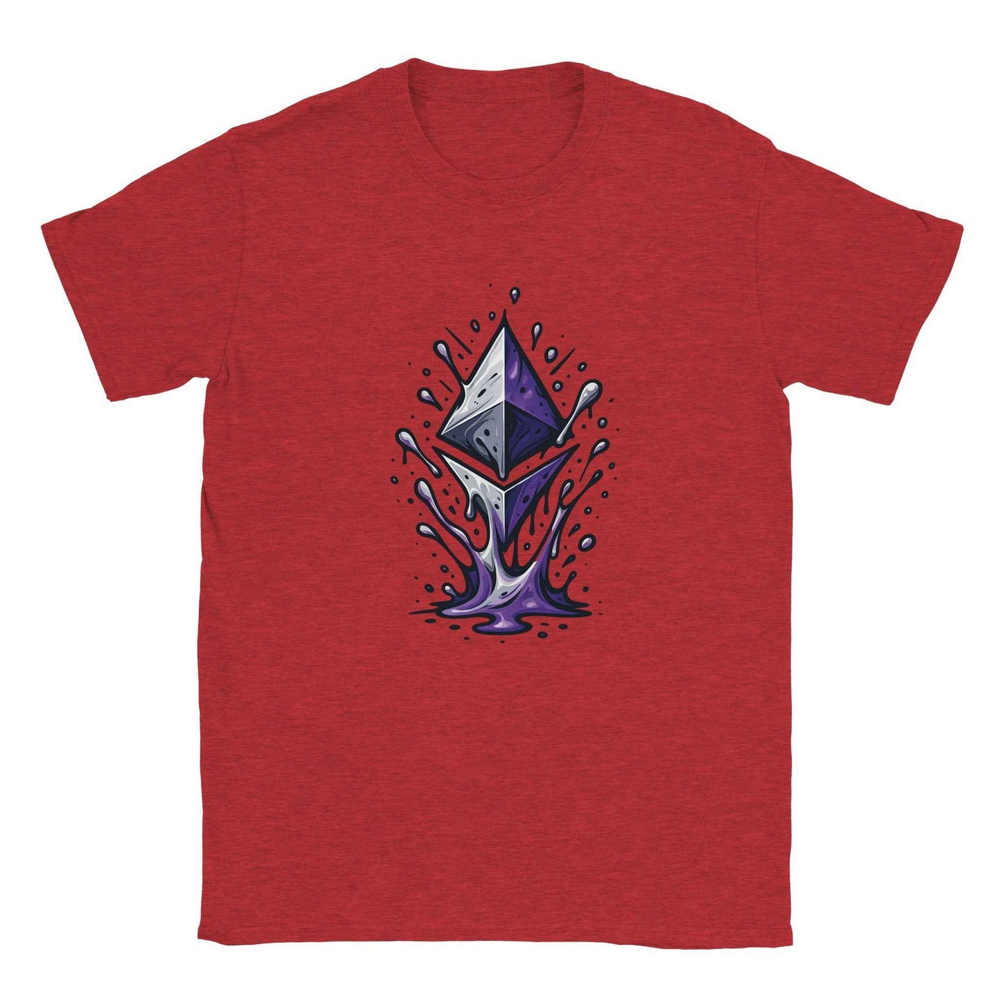 Ethereum T-Shirt – Vibrant Crypto Splash Design