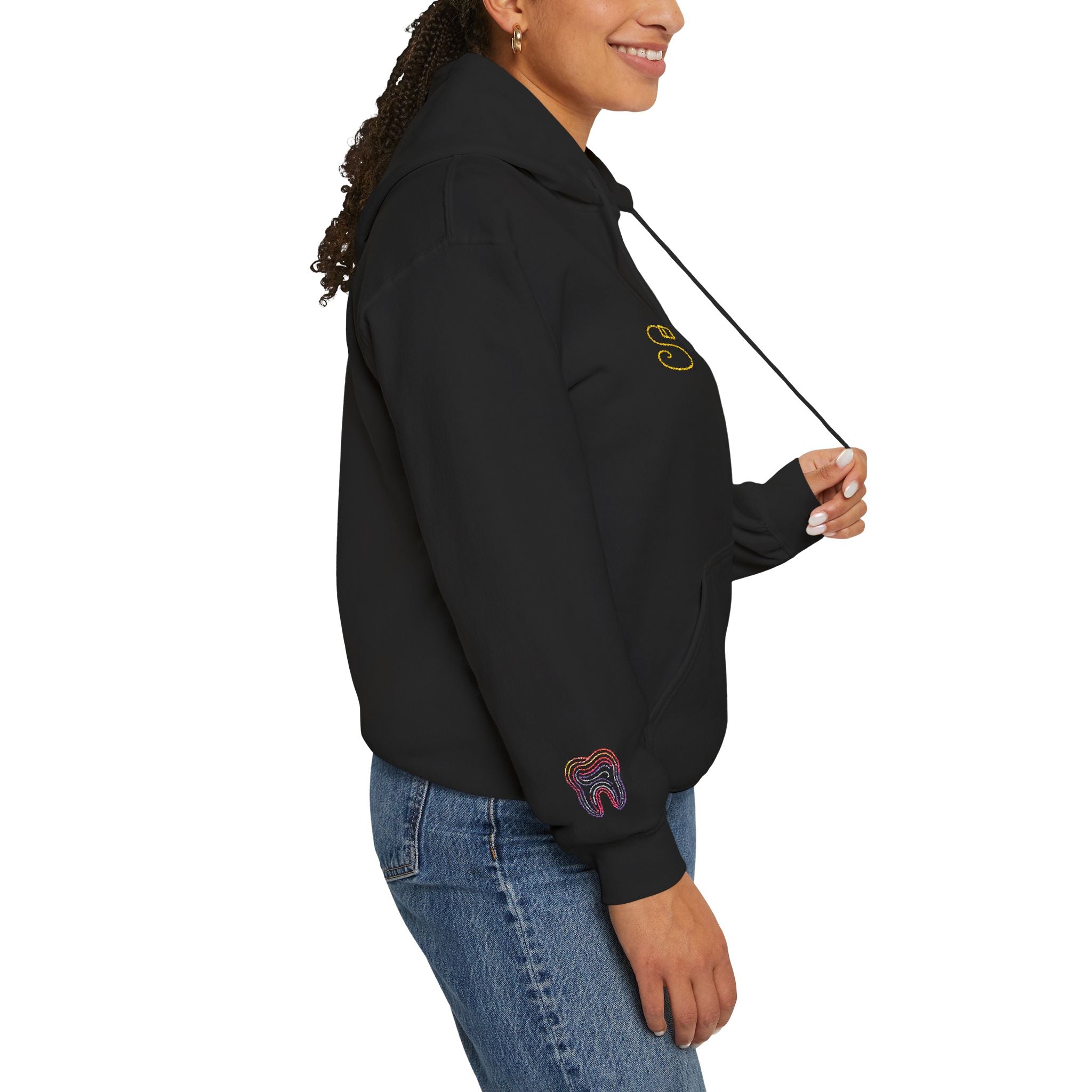 Dental Smile Icons Hoodie – Embroidered Dental Hoodie