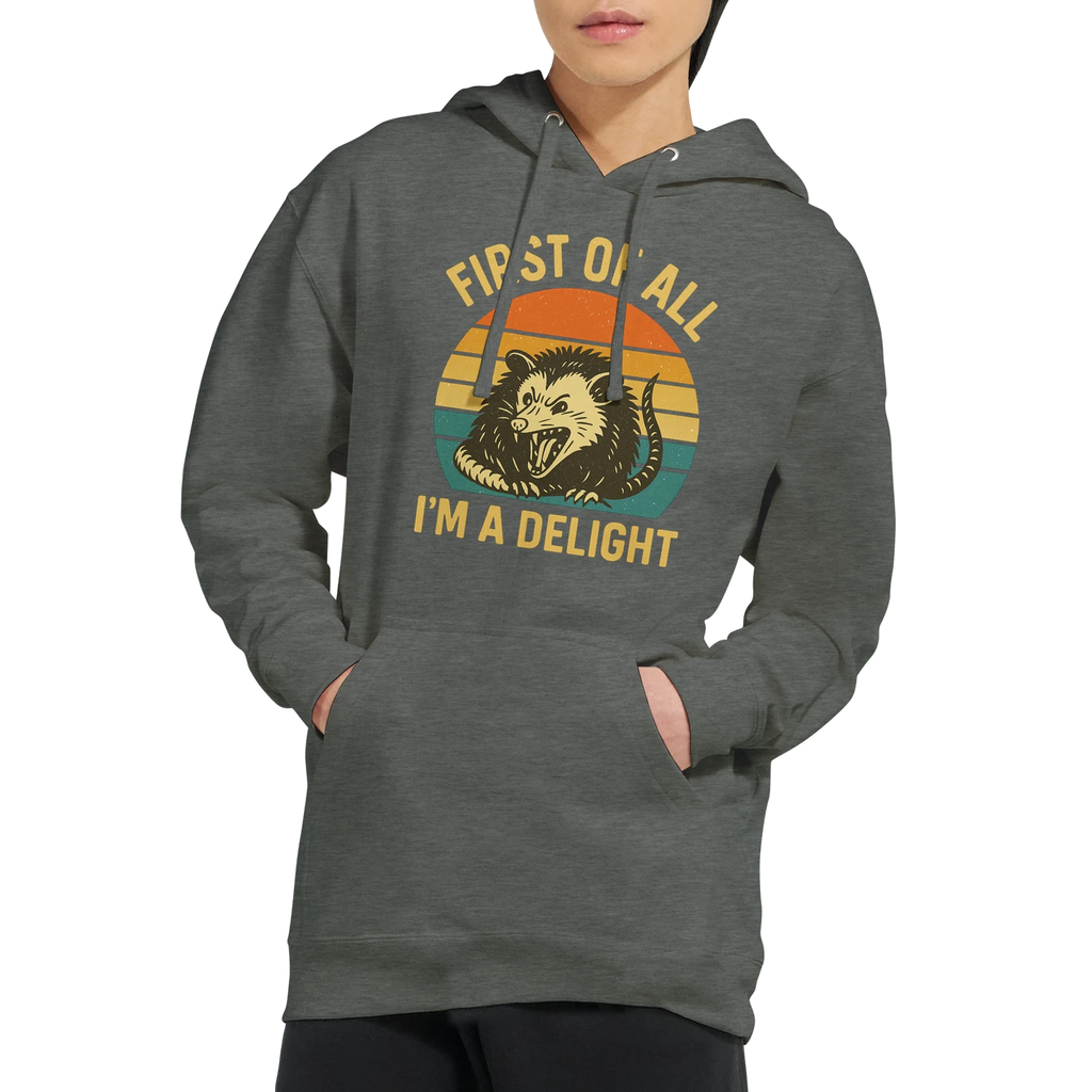 First of All I’m a Delight Possum Hoodie