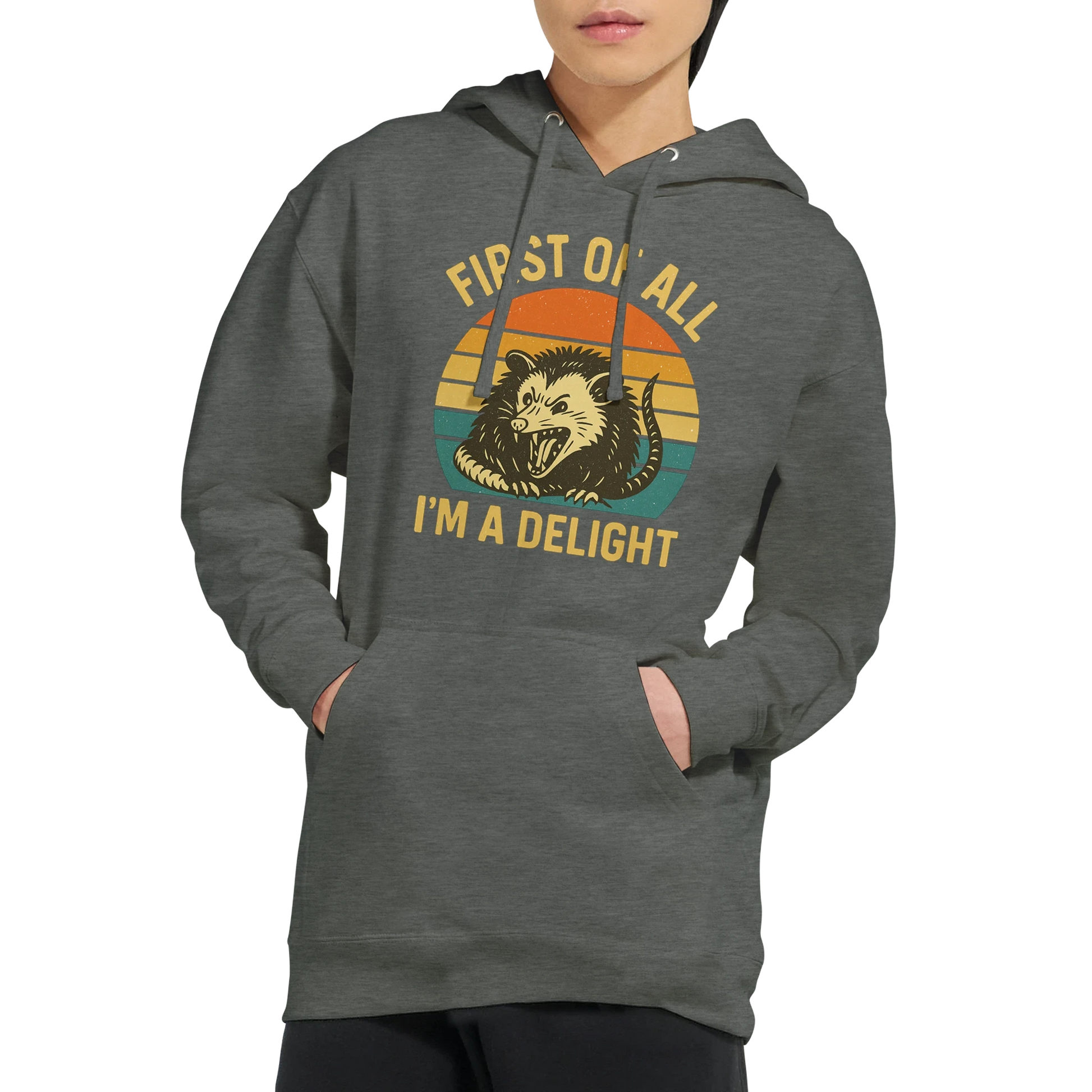 First of All I’m a Delight Possum Hoodie