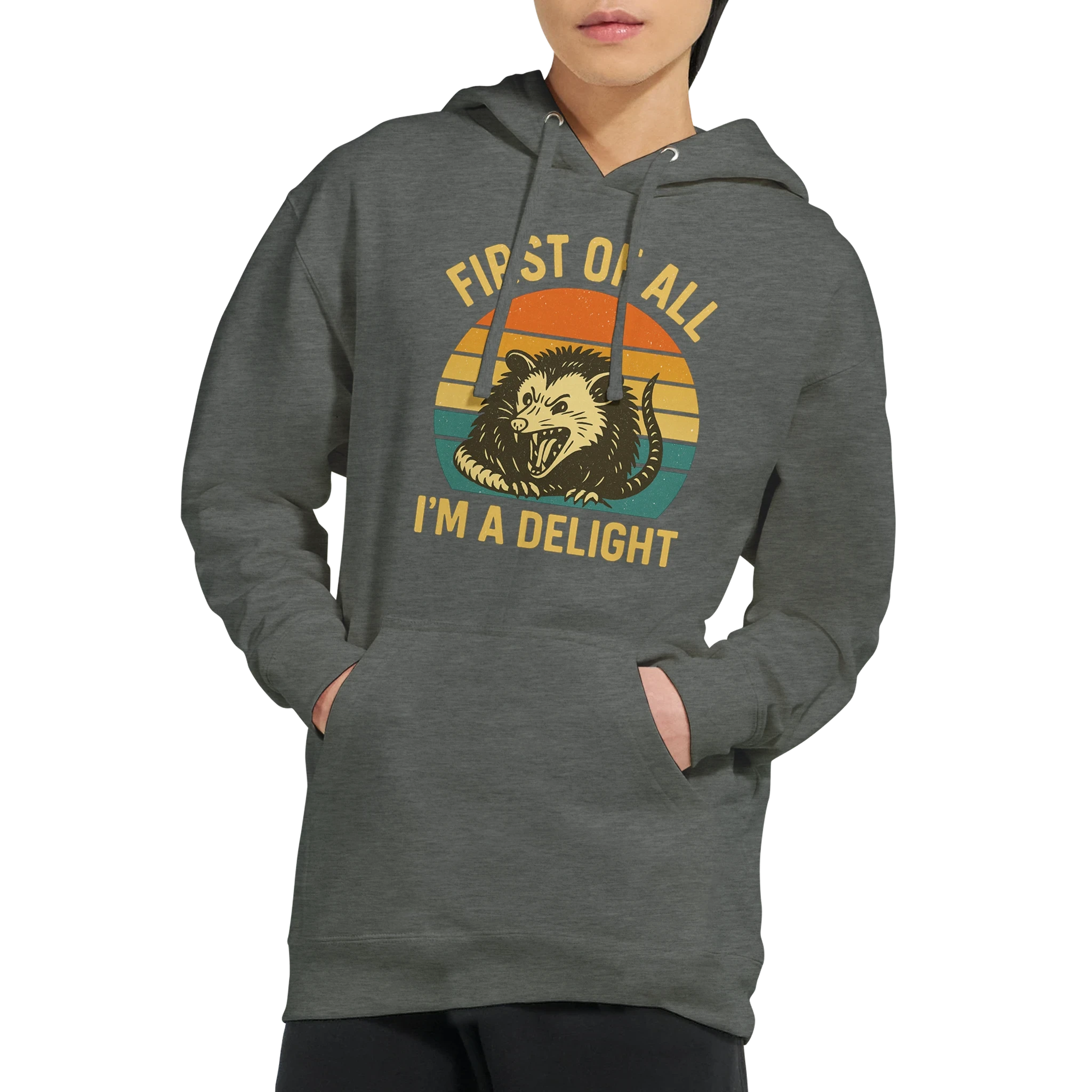 First of All I’m a Delight Possum Hoodie