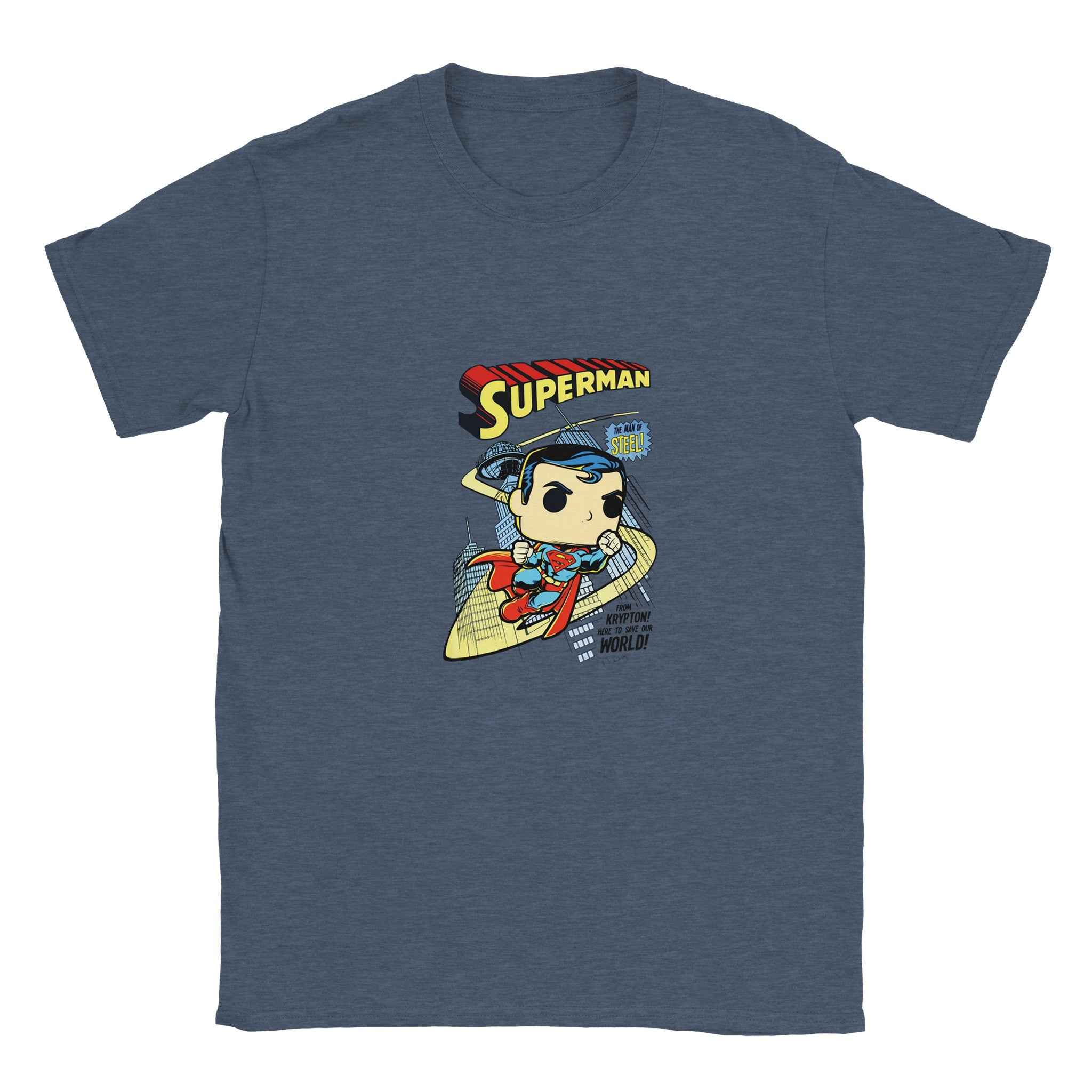 Funko Pop! Superman T-Shirt – Heroic Comic-Inspired Graphic Tee in Multiple Colors