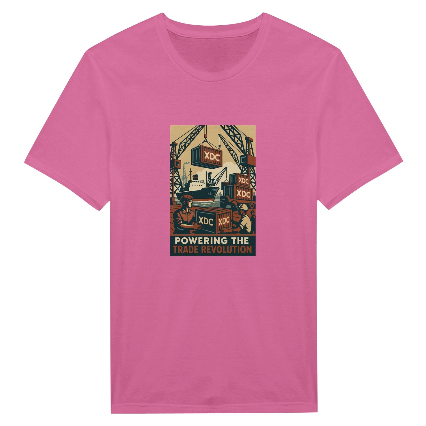XDC Crypto Shirt – Powering Trade Revolution Retro Tee - F4 Custom Prints
