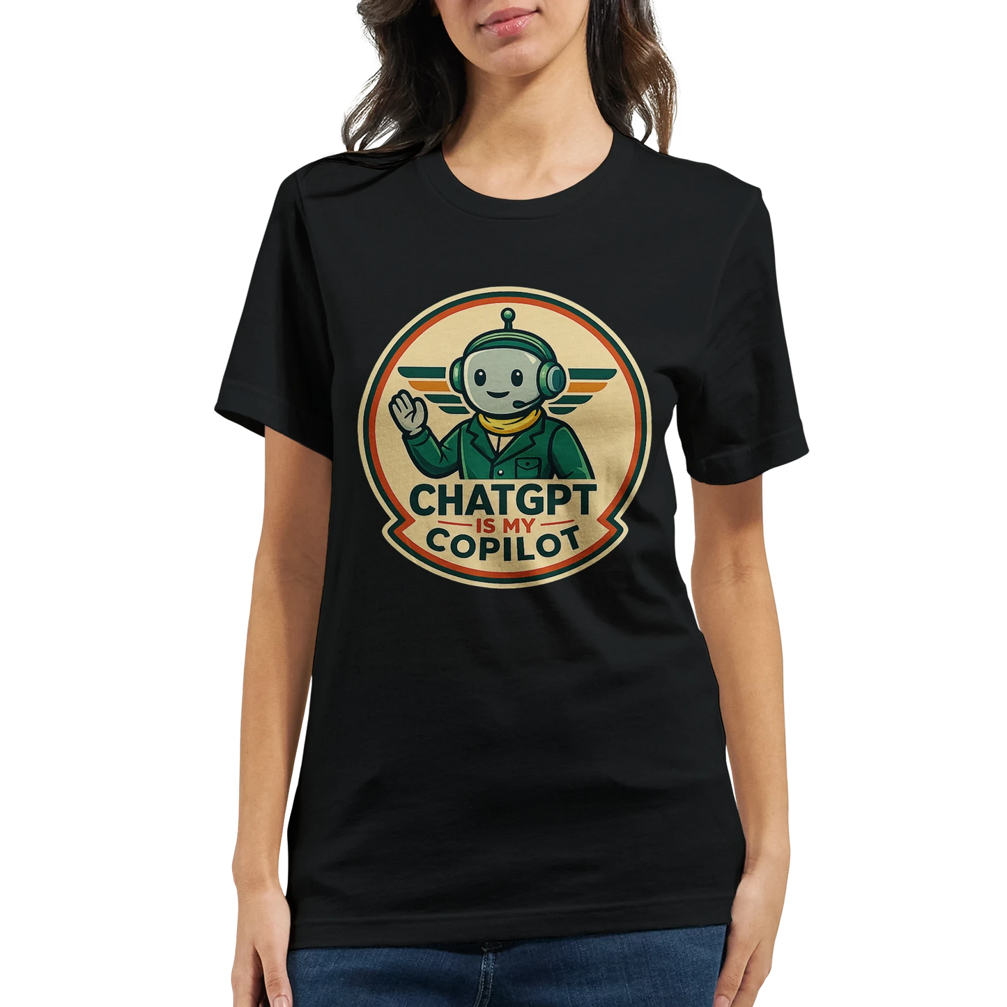 AI Co-Pilot Retro Tech T-Shirt