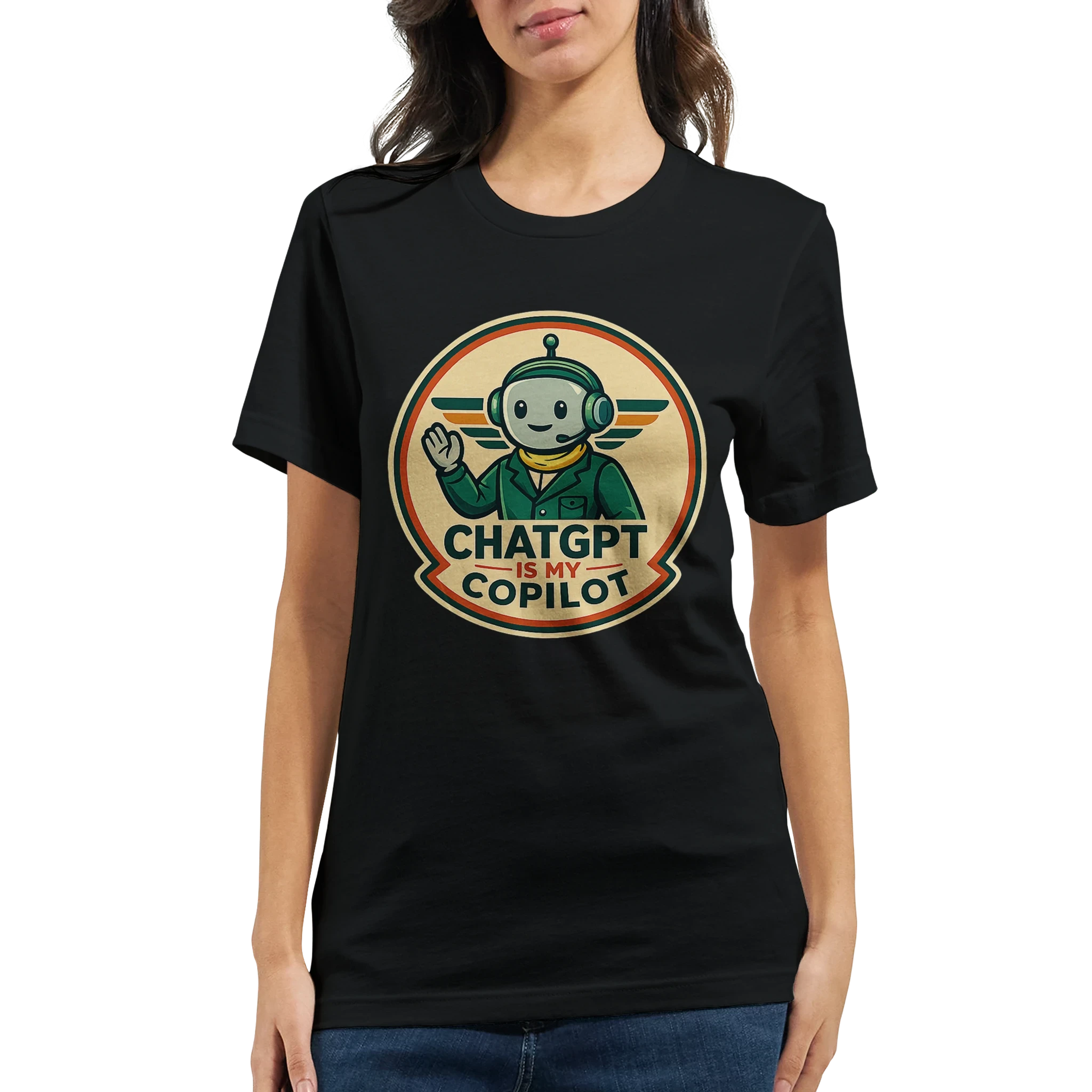 AI Co-Pilot Retro Tech T-Shirt