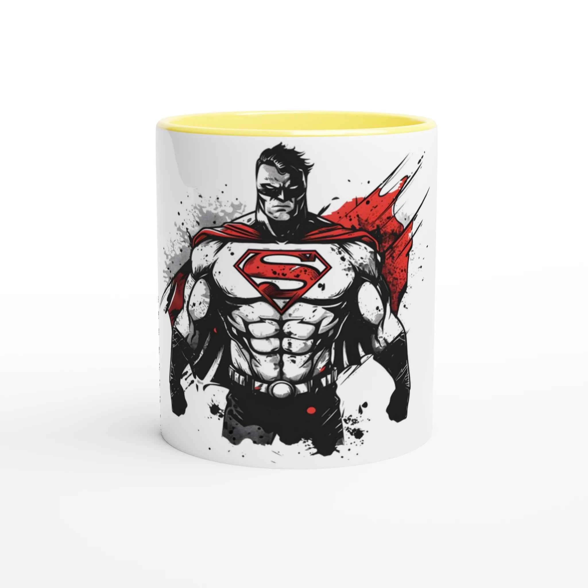 Shadow Superman 11oz Coffee Mug with Color Inside