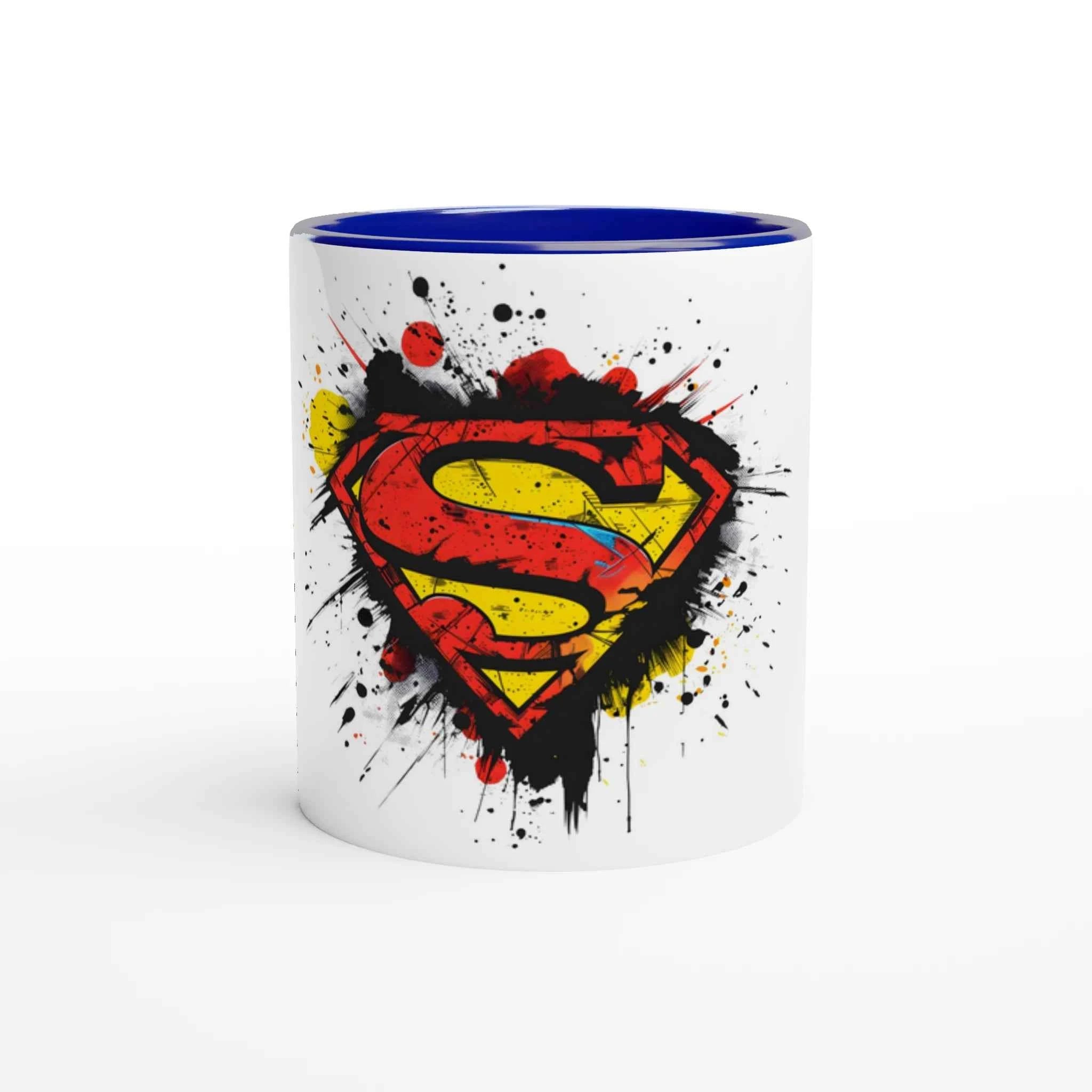 Superman Splatter Shield 11oz Coffee Mug with Color Inside