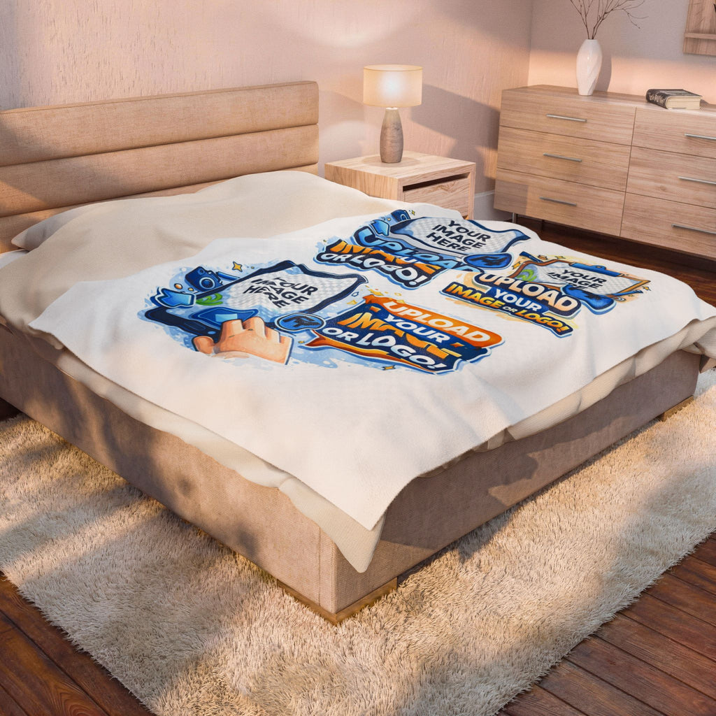 Custom Image Velveteen Plush Blanket