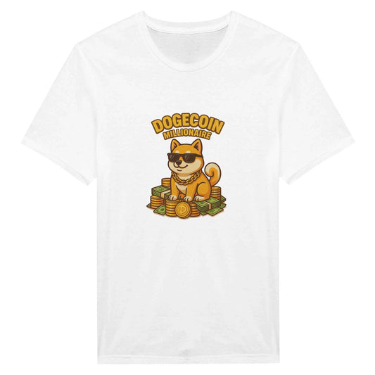 Dogecoin Millionaire T-Shirt – Hip Shiba Inu Crypto Tee in Various Colors & Sizes