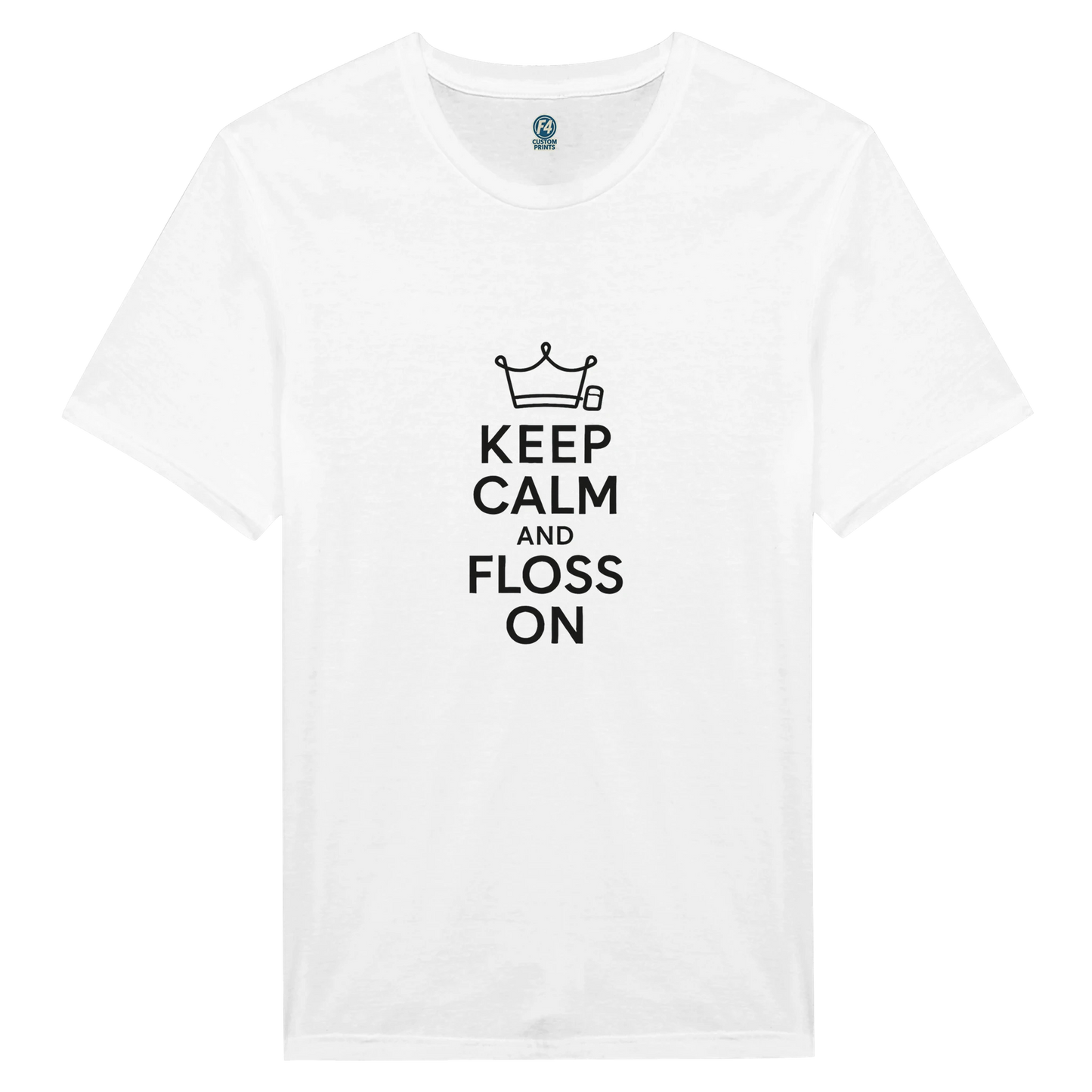Keep Calm and Floss On T-Shirt – Funny Dental Unisex Tee - F4 Custom Prints