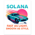 Solana Crypto Graphic Fine Art Poster