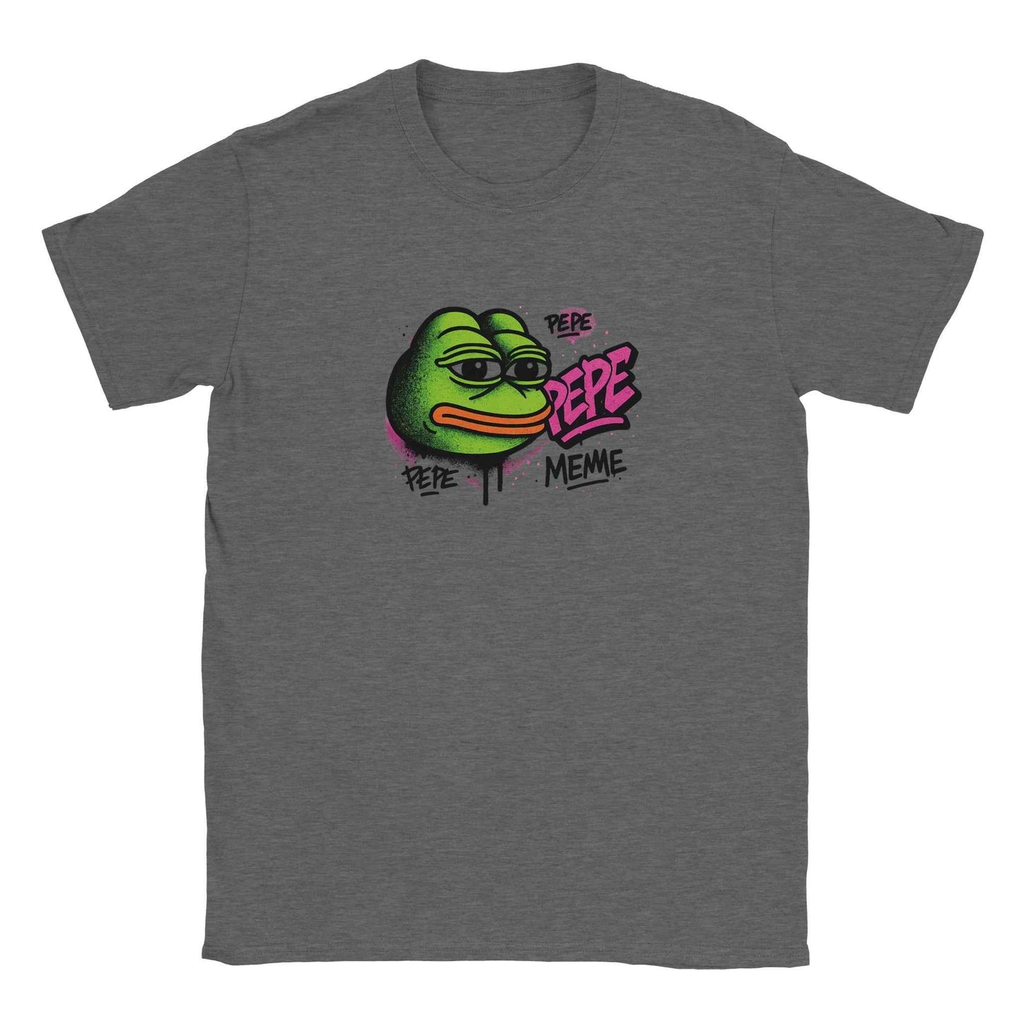 PEPE T-Shirt – Retro Arcade Frog Vibe in Neon Pink & Green