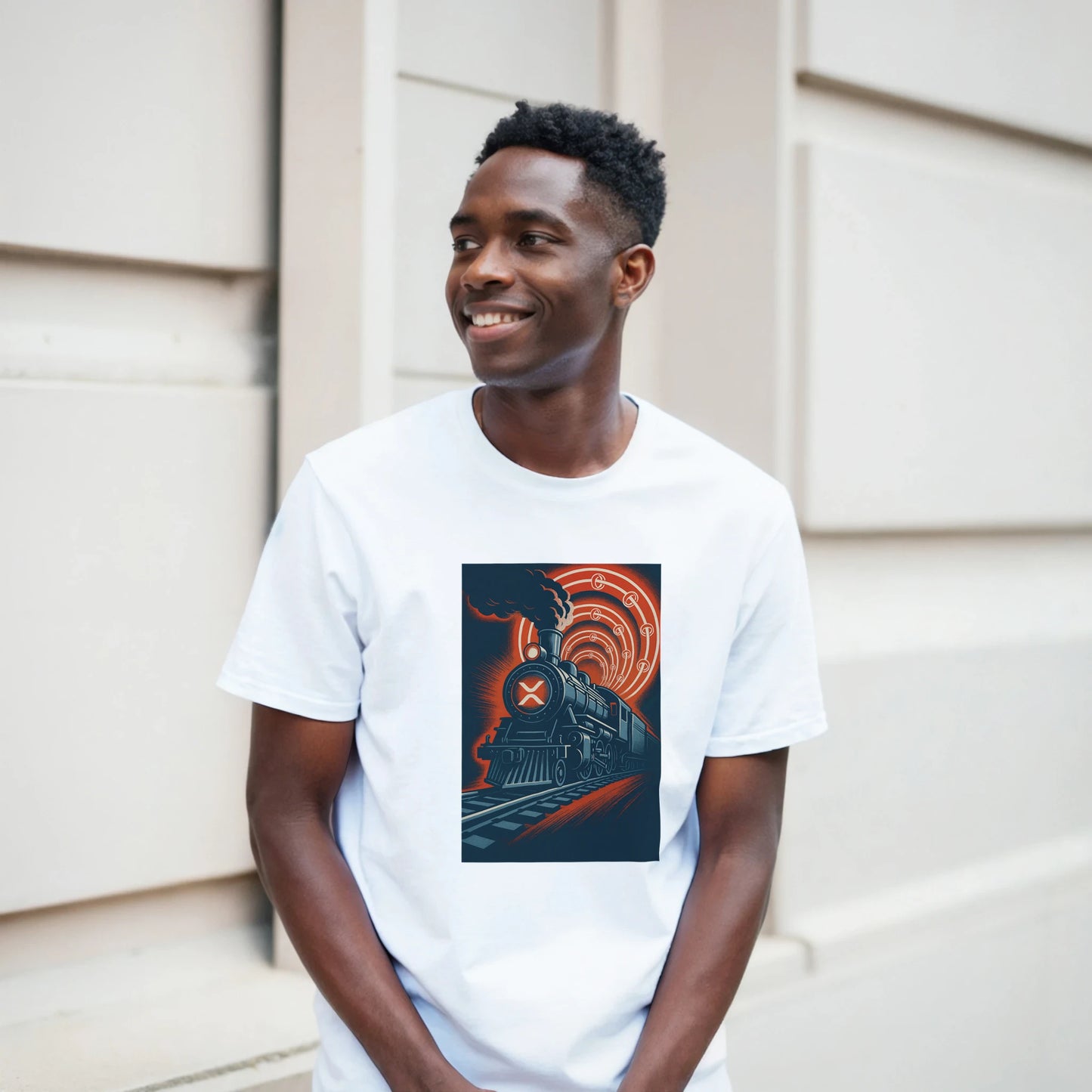 XRP Express Unisex T-Shirt – Vintage Crypto Poster Style Tee - F4 Custom Prints