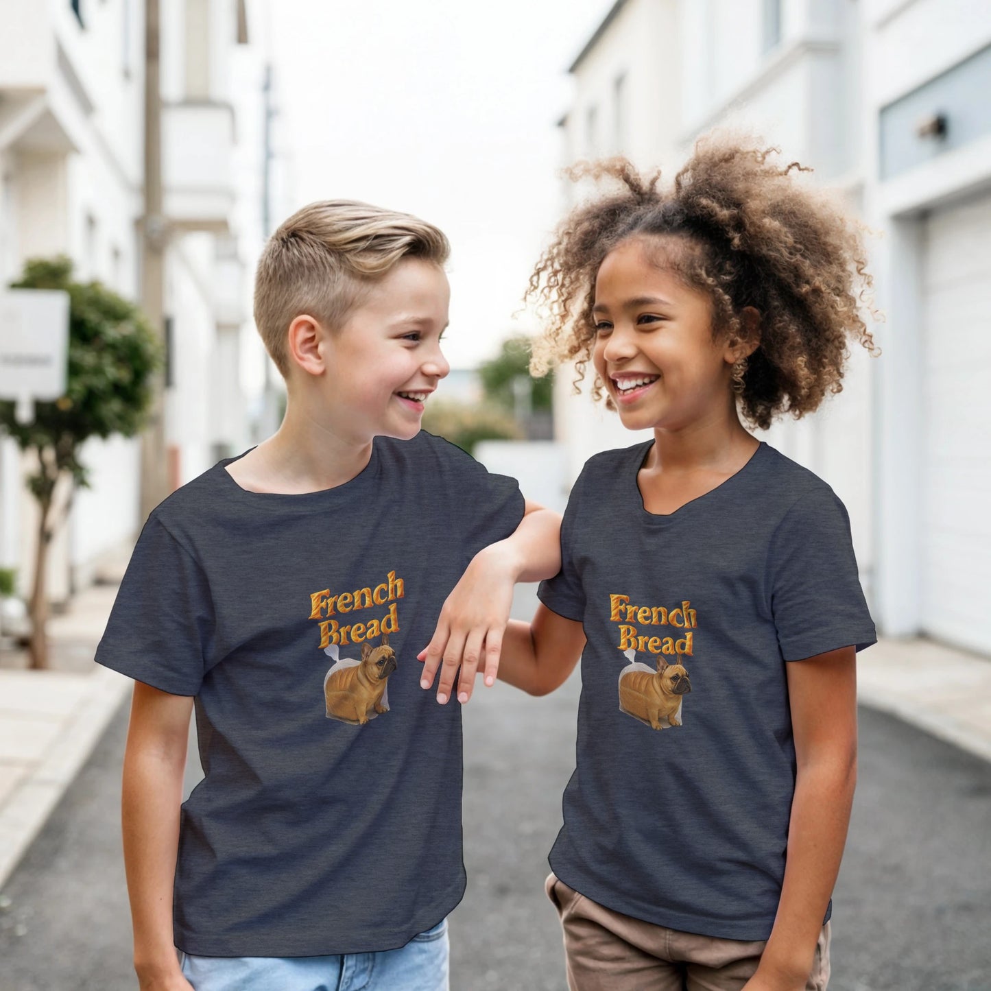 Sibling Rivalryz Brother Made Kids T-Shirt -French Bread Bulldog Shirt - F4 Custom Prints