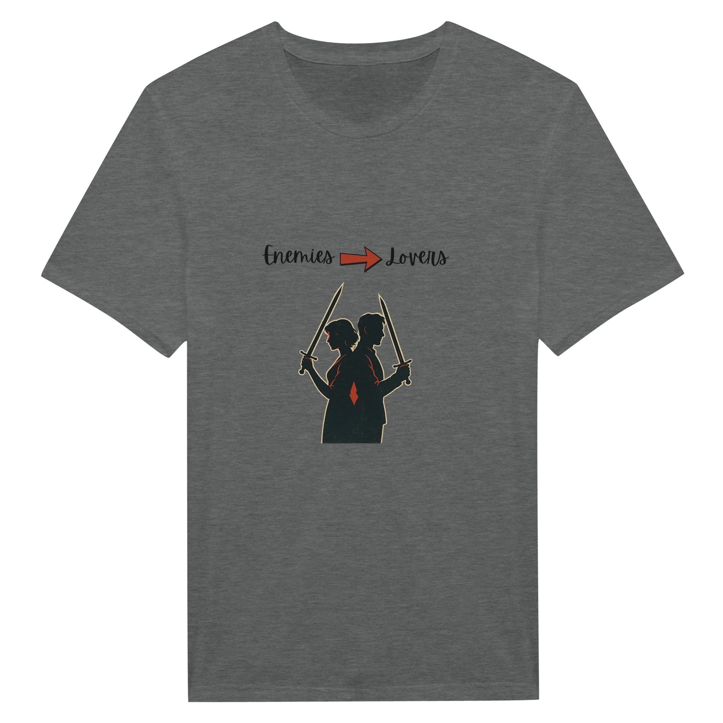 Enemies to Lovers Shirt – Warrior Couple Retro Grunge Tee - F4 Custom Prints