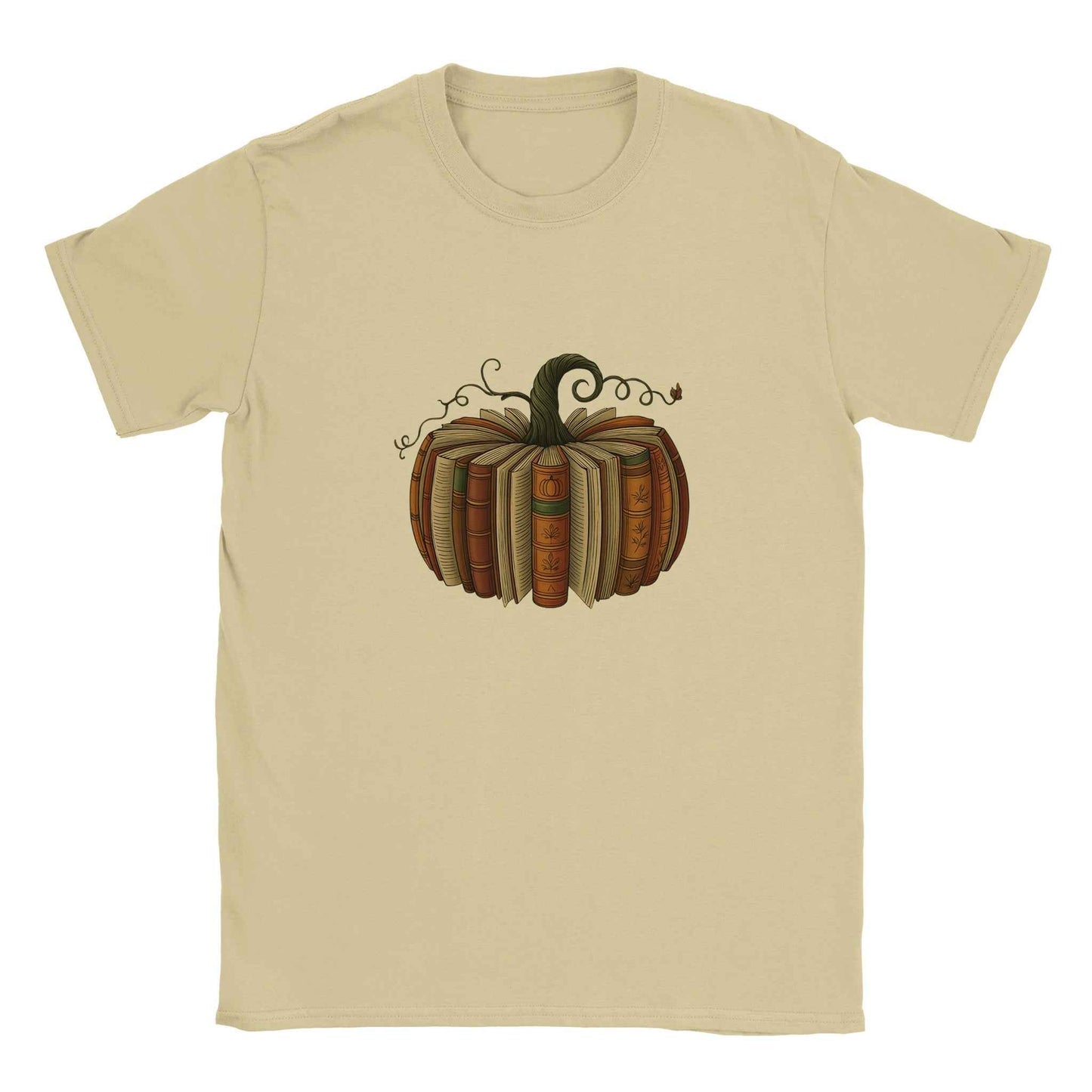 Bookish Pumpkin T-Shirt – Literary Fall & Halloween Vibes Tee - F4 Custom Prints