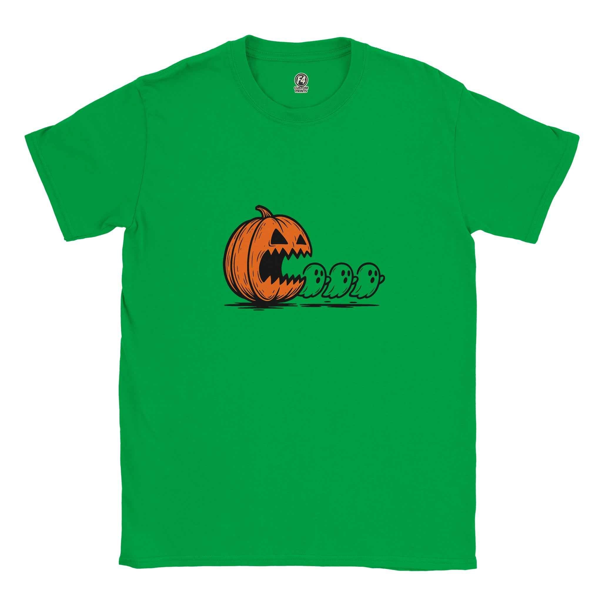 Chomped by the Pumpkin – Funny Halloween Ghost Chase T-Shirt